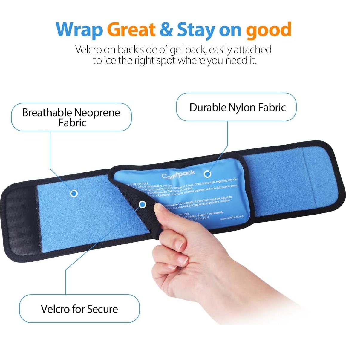 Compresa de Terapia Fría Comfpack con 2 Paquetes y 2 Mangas