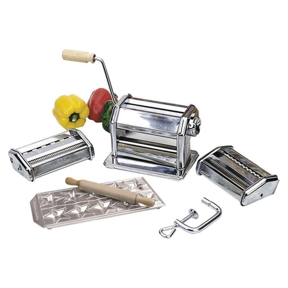 Máquina de Pasta Imperia Italiana con 2 Accesorios y Rodillo