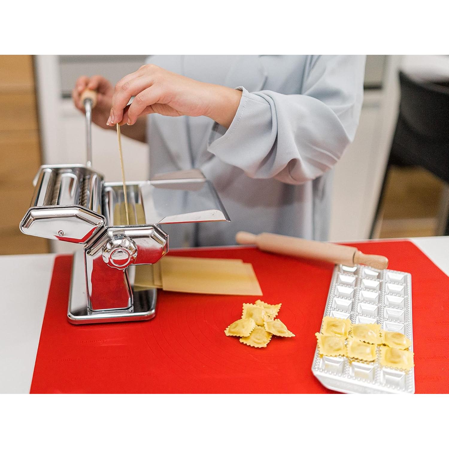 Máquina de Pasta Imperia Italiana con 2 Accesorios y Rodillo