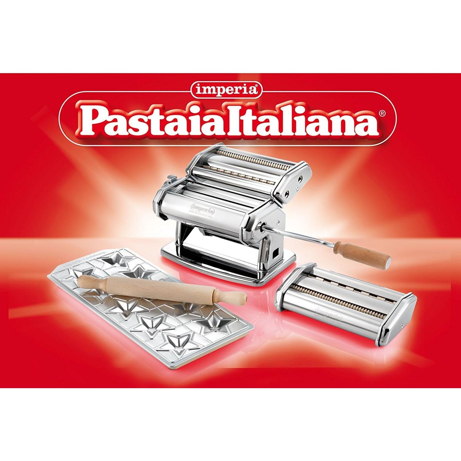 Máquina de Pasta Imperia Italiana con 2 Accesorios y Rodillo