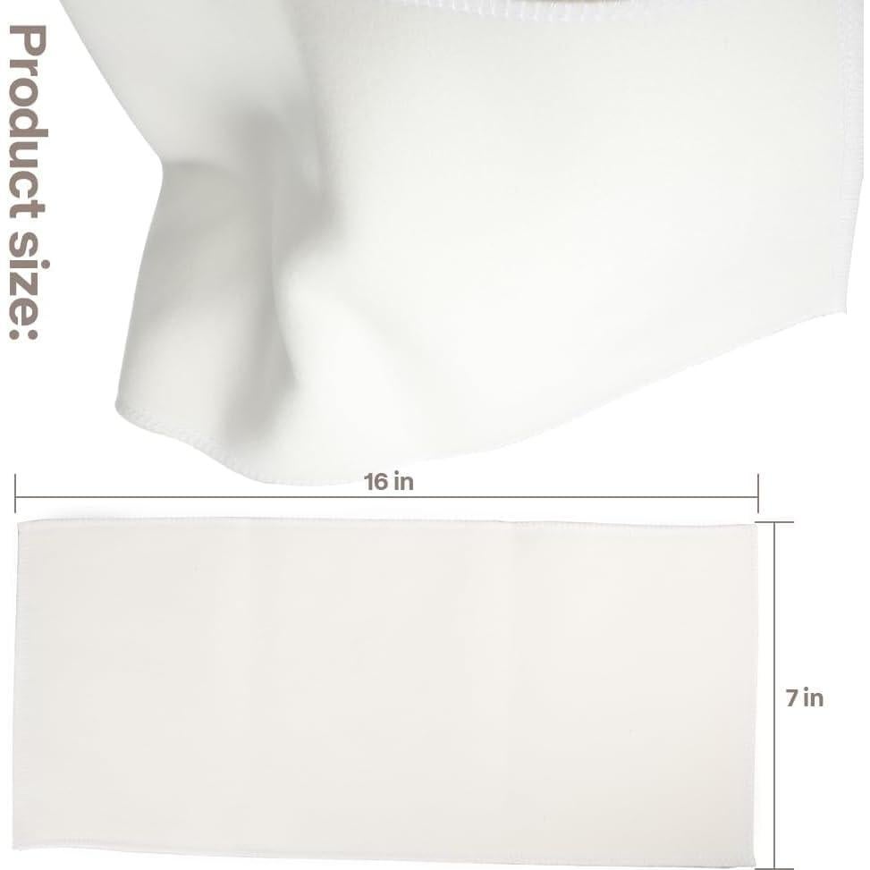 4 Piezas de Franela de Algodón Orgánico para Aceite de Ricino