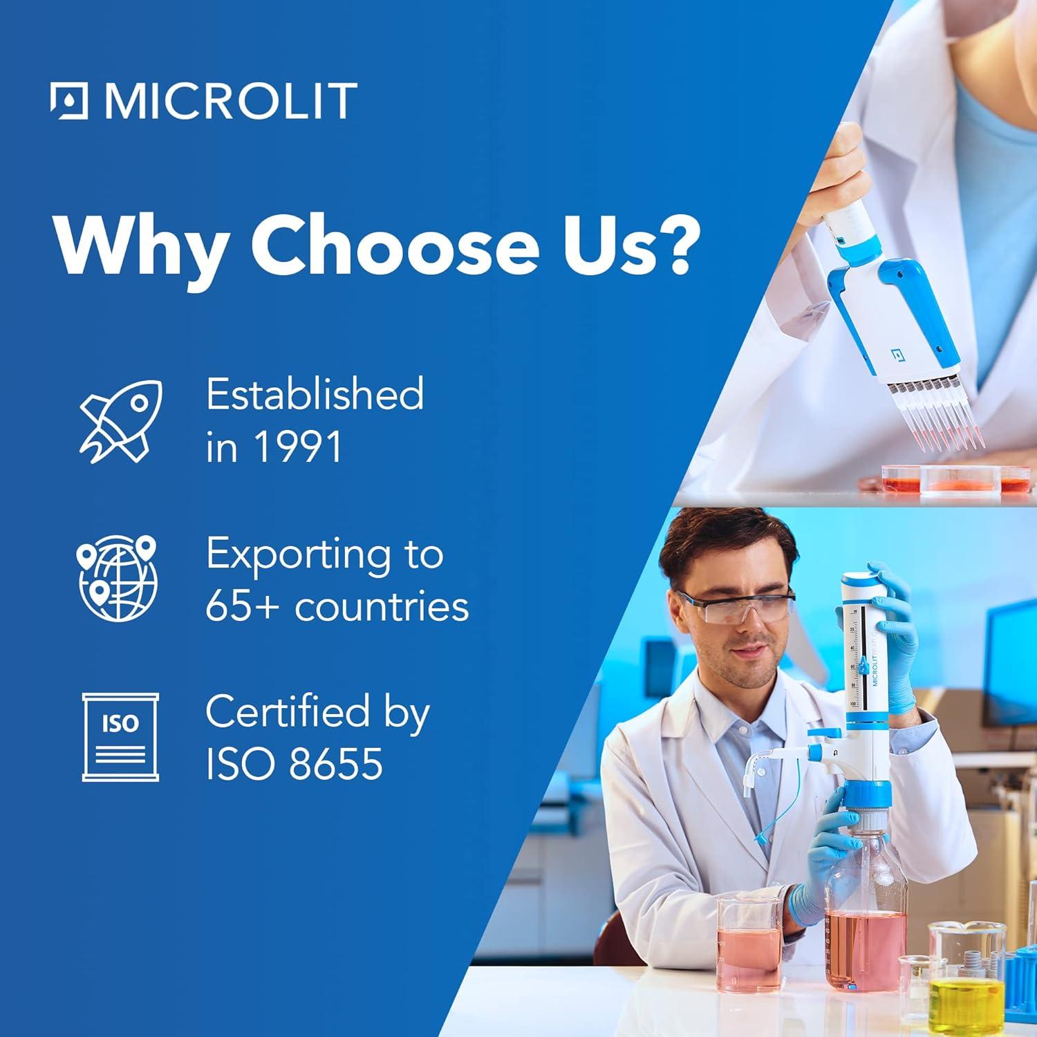 Micropipeta Microlit RV-10 0.5-10 µl Un Solo Canal