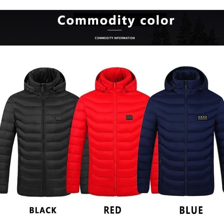 Sudadera calefaccionada unisex PODKREC 3XL - Abrigo eléctrico