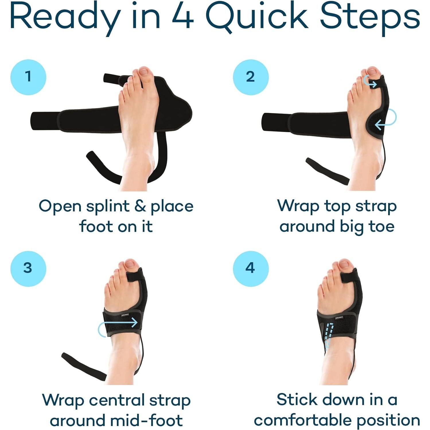 Corrector de Juanetes Caretras Unisex Ajustable 17.5x13.2cm