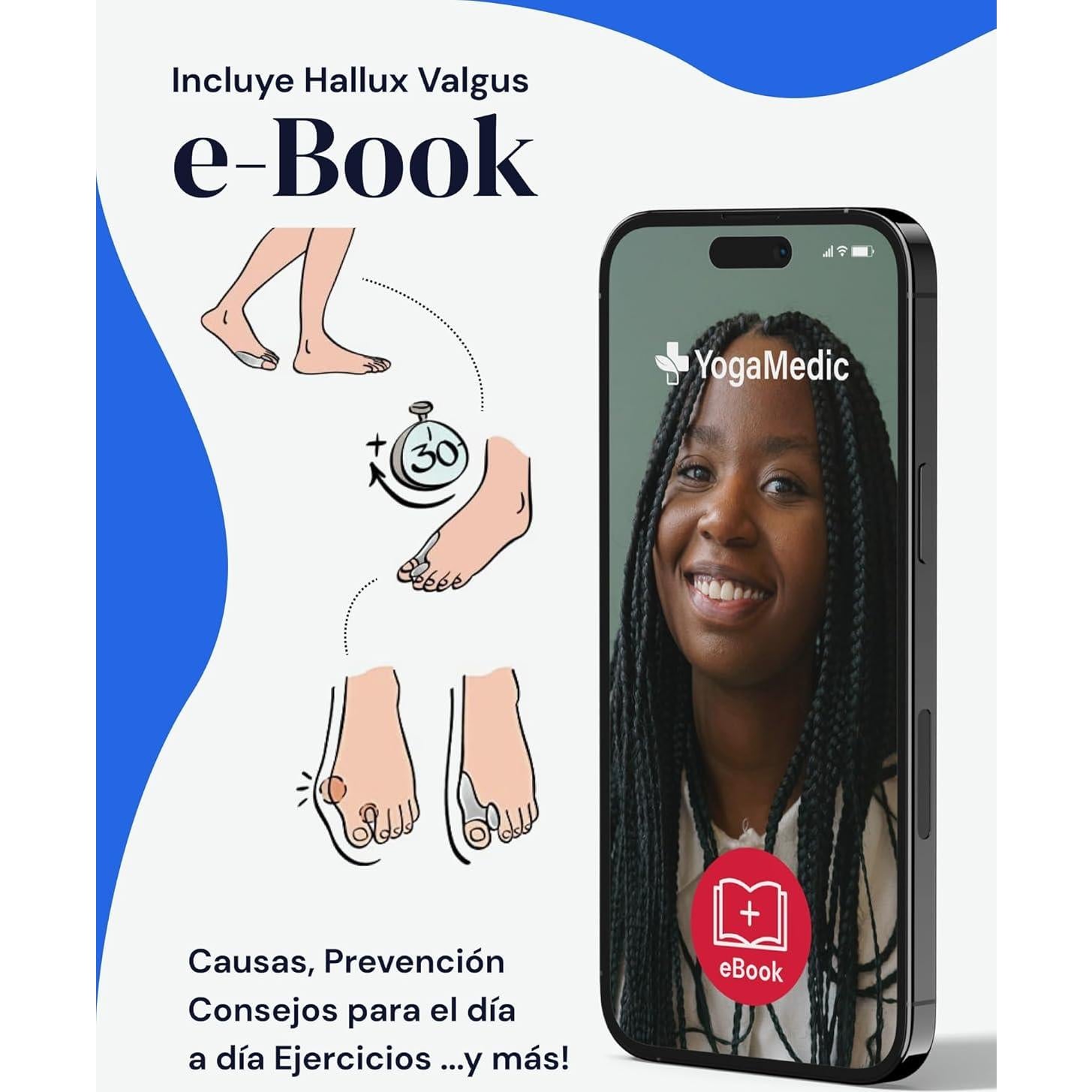 Corrector de Juanetes Yogamedic 6 Pcs Silicona Suave