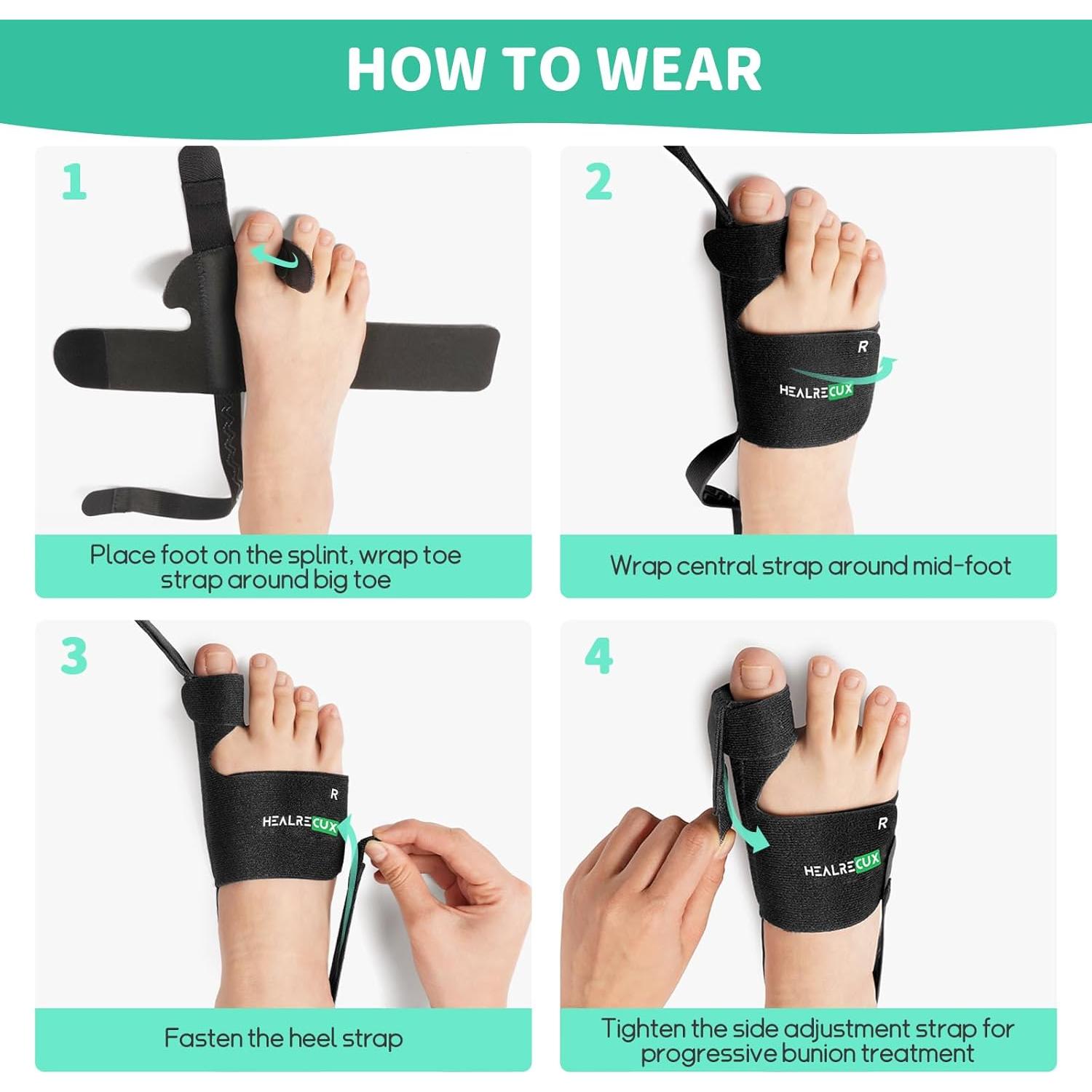 Corrector de Juanetes Healrecux para Dedo Gordo - Alivio y Soporte