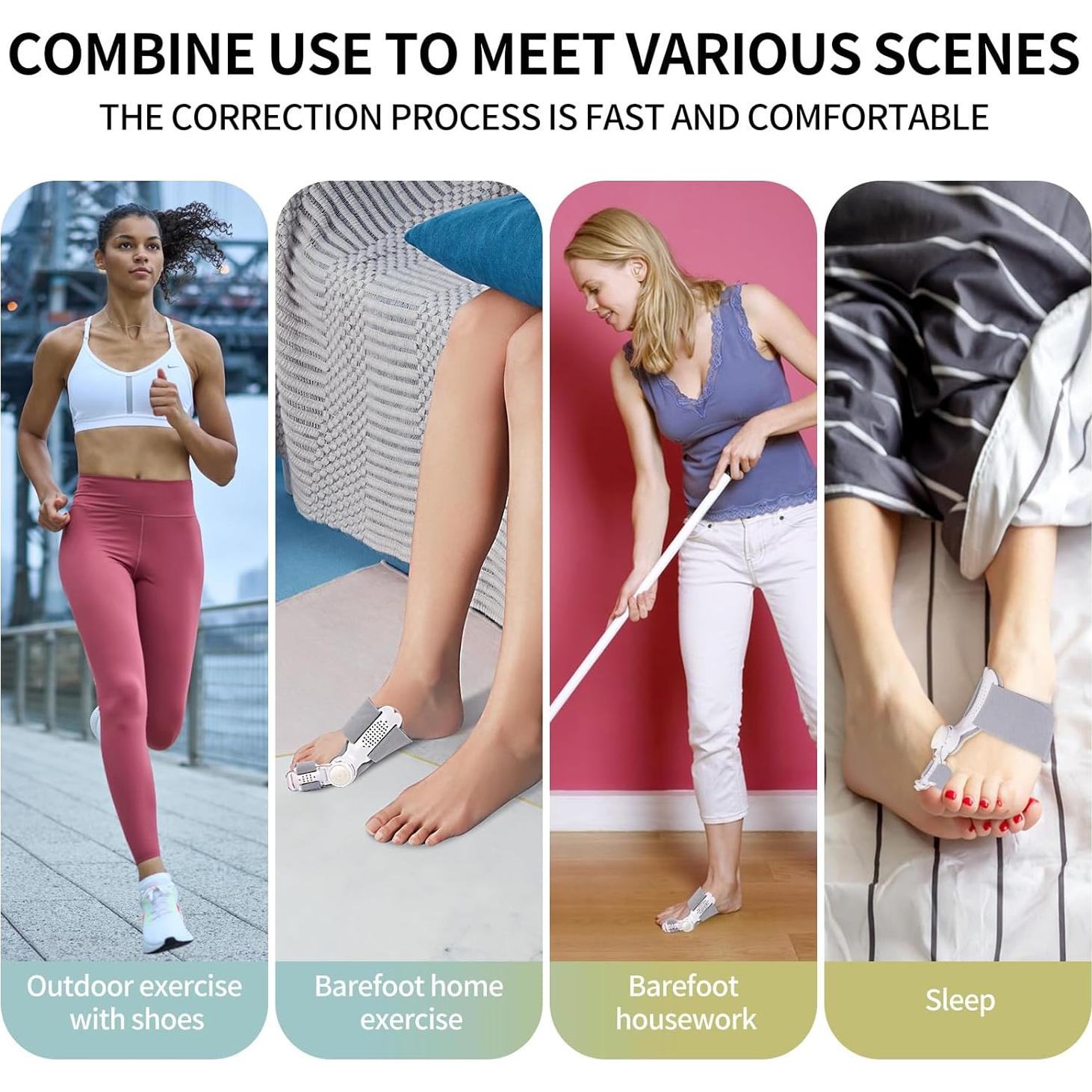 Corrector de Juanetes Ajustable Erouevnket 1 Set Alivio