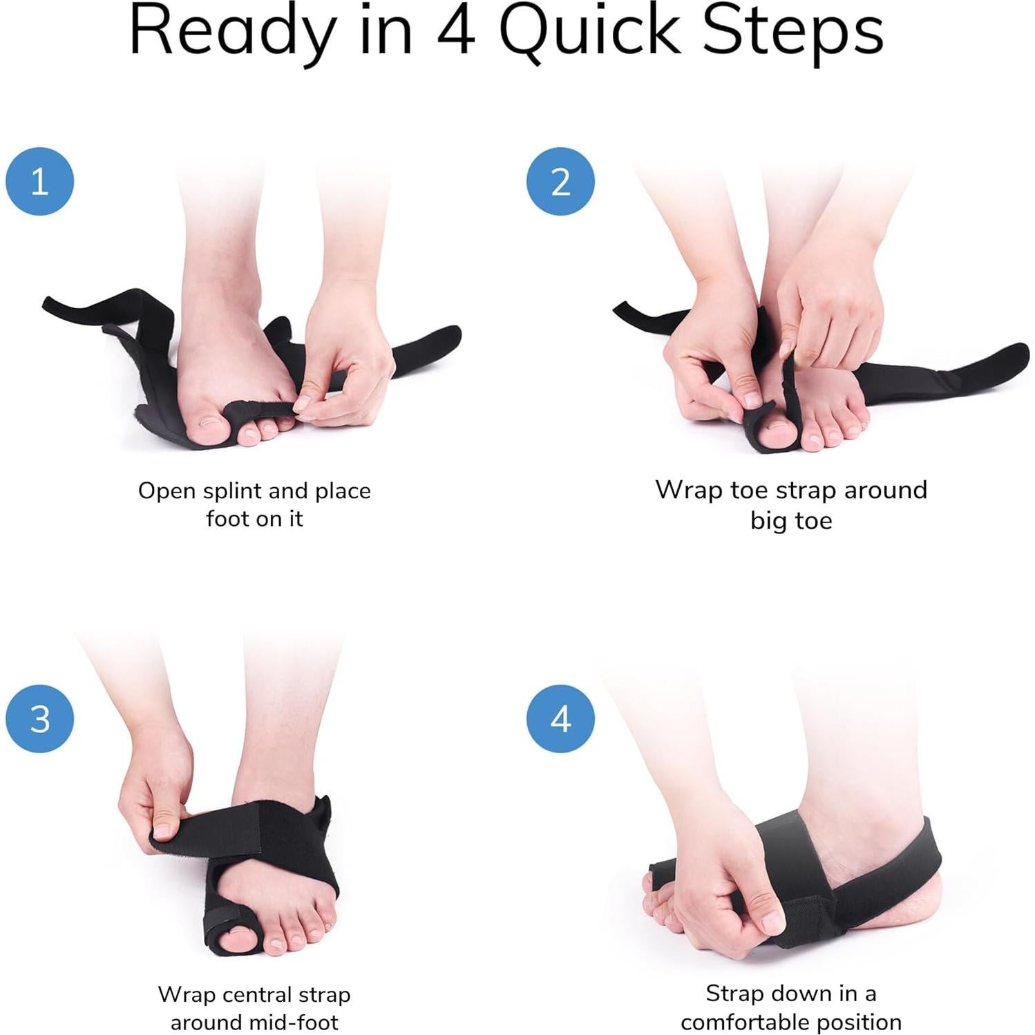 Corrector de Juanetes Fittest Pro - Splint Ortopédico 2 Piezas