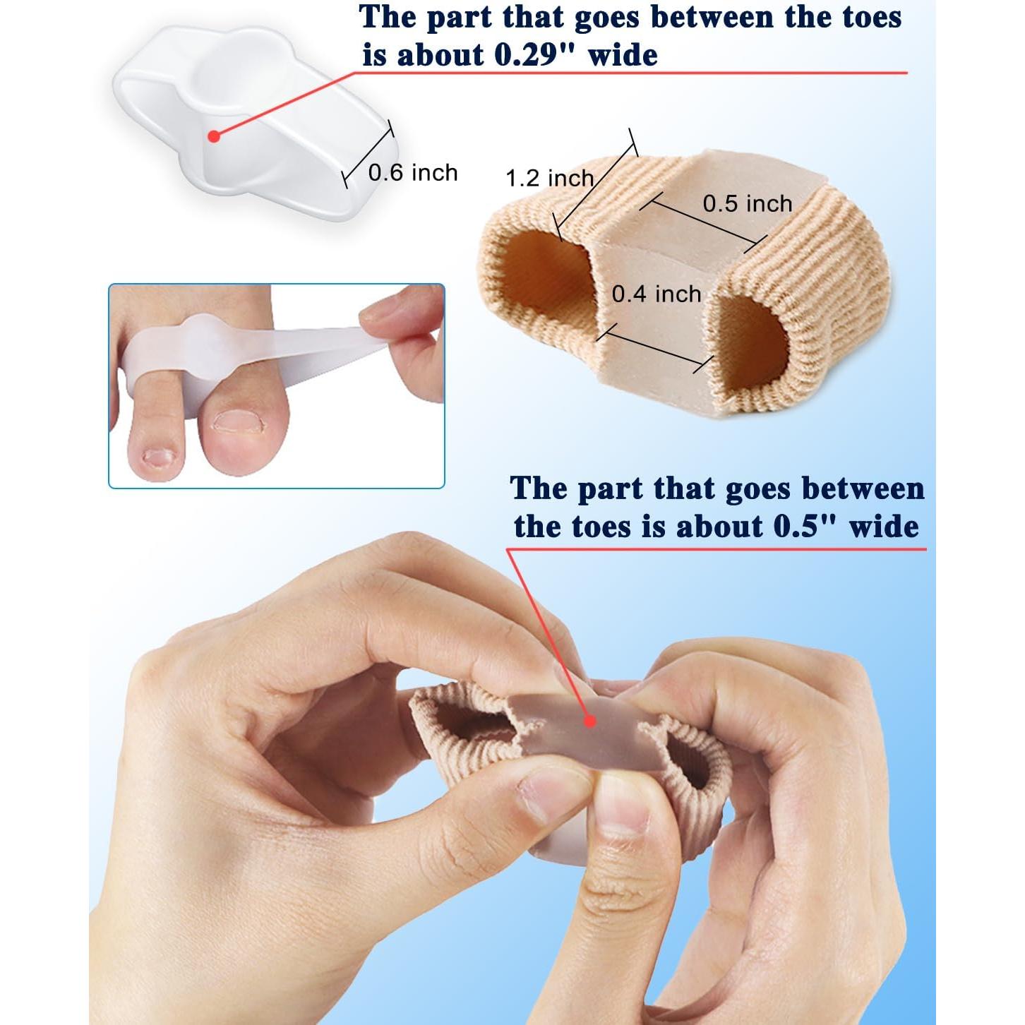 Separadores de Dedos Juanete Samaya Home 4 Pcs Nylon Gel