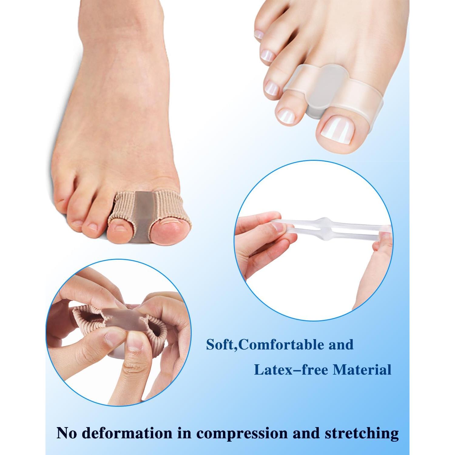 Separadores de Dedos Juanete Samaya Home 4 Pcs Nylon Gel