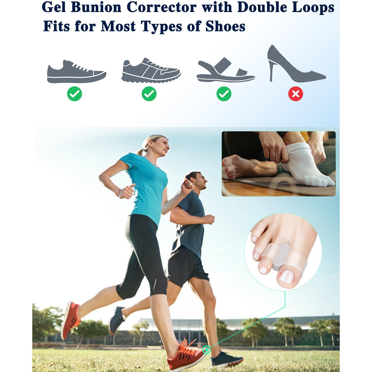 Separadores de Dedos Juanete Samaya Home 4 Pcs Nylon Gel