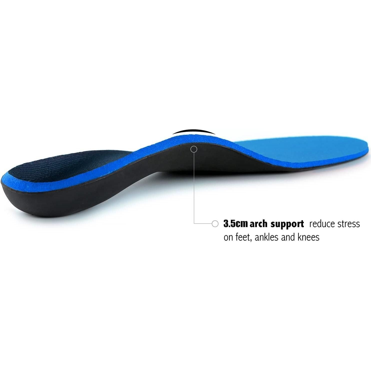 Plantillas Ortopédicas WALKHERO para Fasciitis Plantar - Azul