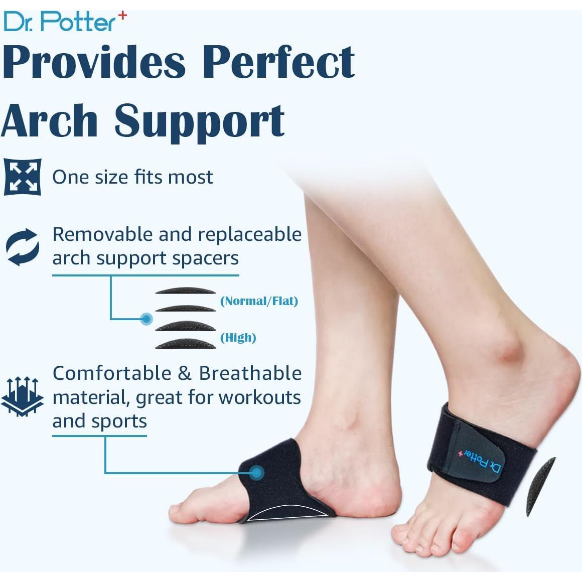 Mangas de Soporte Arqueado DR. POTTER+ para Fascitis Plantar