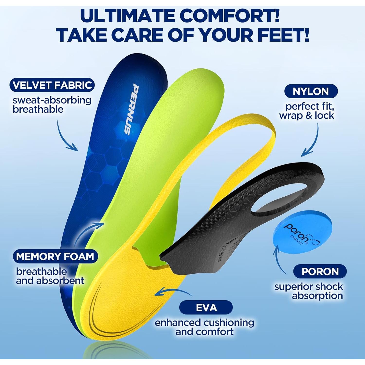 Plantillas Ortopédicas Pernus para Alivio de Fascitis Plantar