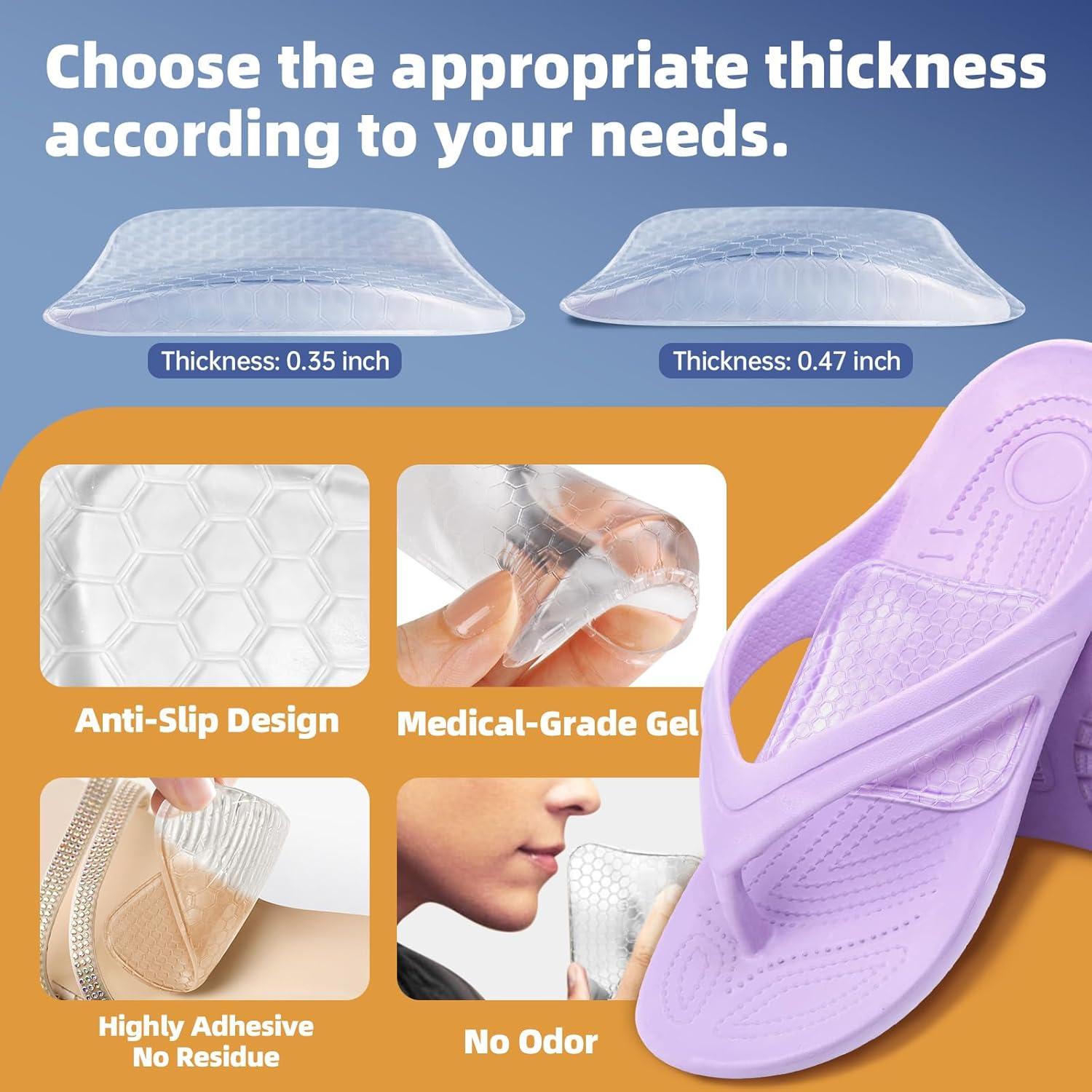 Inserts de Soporte Arqueado ZAIWOO para Pies Planos - Gel