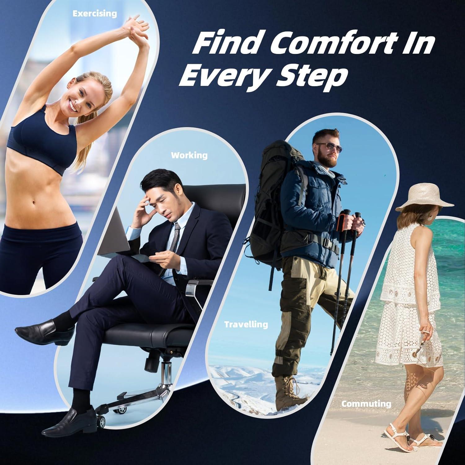 Inserts de Soporte Arqueado ZAIWOO para Pies Planos - Gel