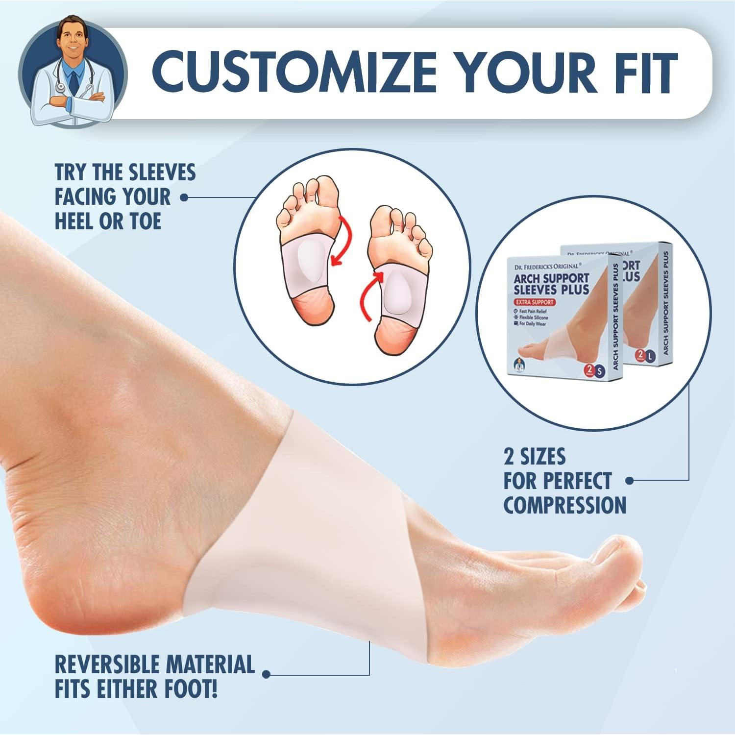 Mangas de Soporte para Arcos Dr. Frederick - Grande/XL - 2 Piezas