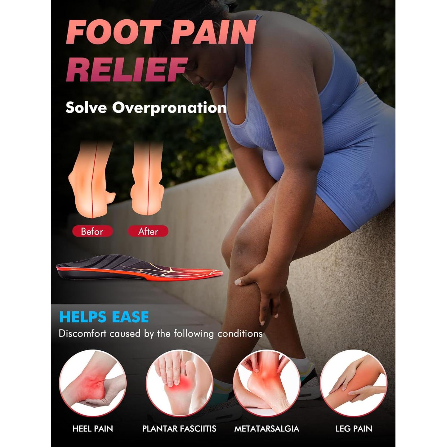 Plantillas Ortopédicas EIRMAT para Fascitis Plantar - Soporte Alto