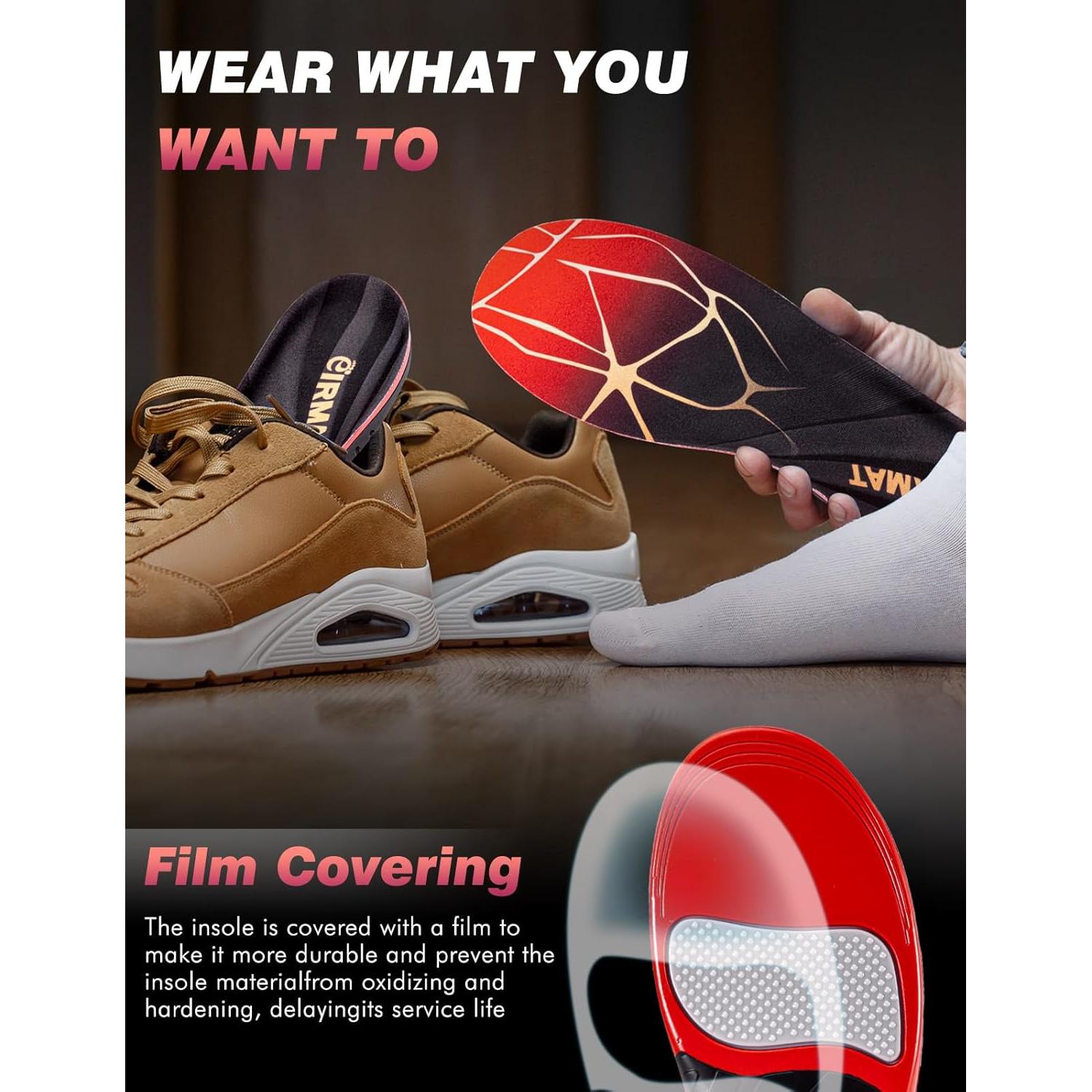 Plantillas Ortopédicas EIRMAT para Fascitis Plantar - Soporte Alto