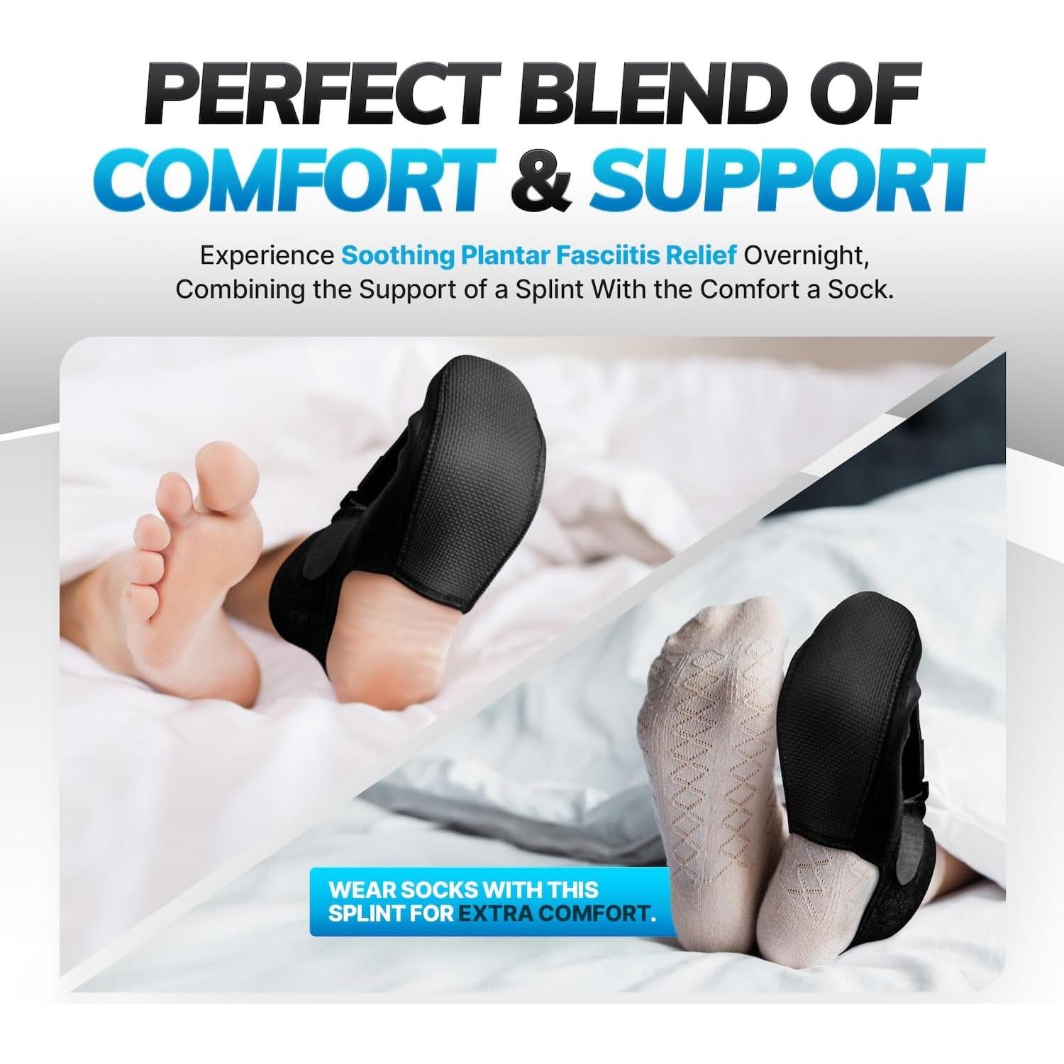 Calcetín Splint Nocturno BraceAbility para Fascitis Plantar - Grande