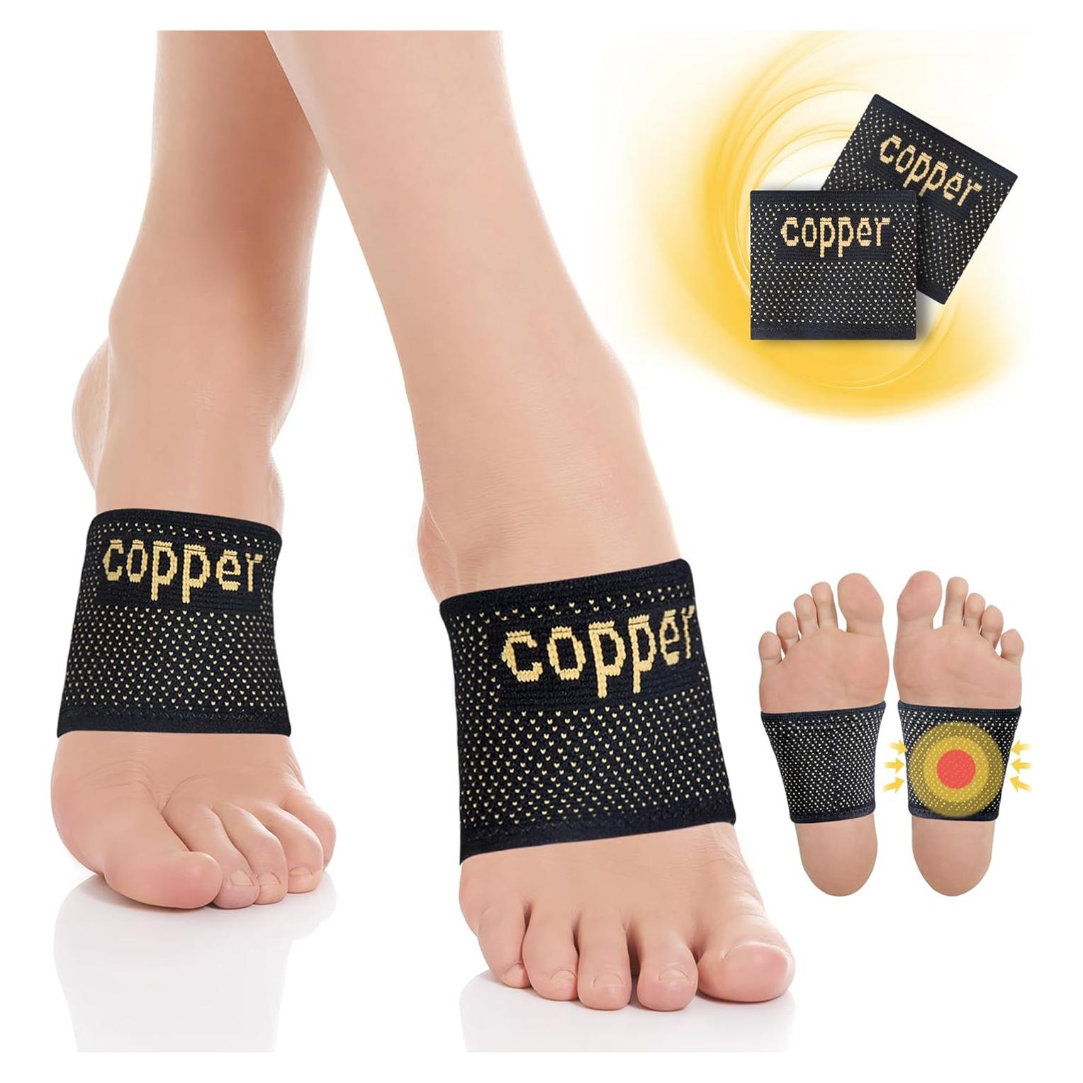 Soporte de Arco de Cobre Askfeel para Fascitis Plantar 2 Pzas