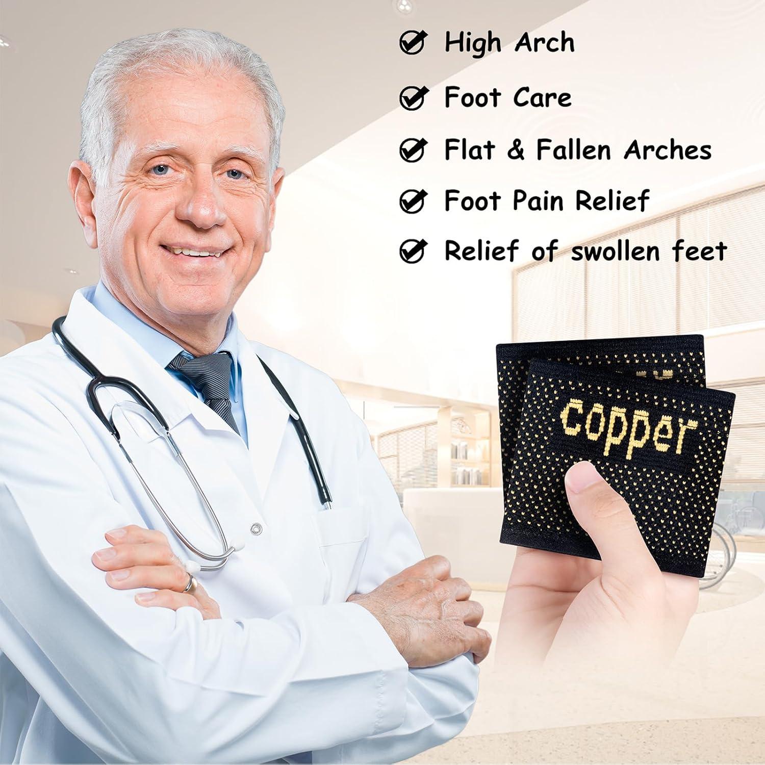 Soporte de Arco de Cobre Askfeel para Fascitis Plantar 2 Pzas