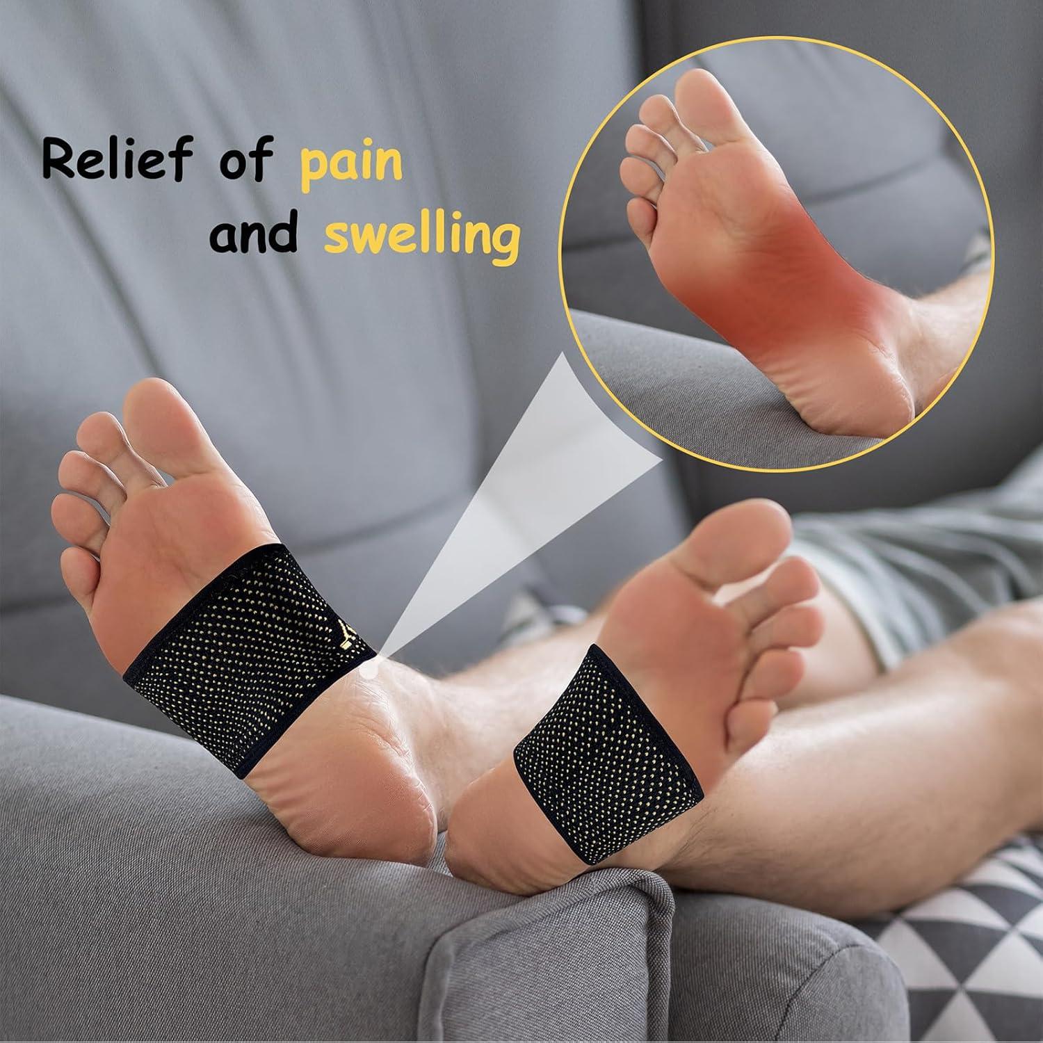 Soporte de Arco de Cobre Askfeel para Fascitis Plantar 2 Pzas