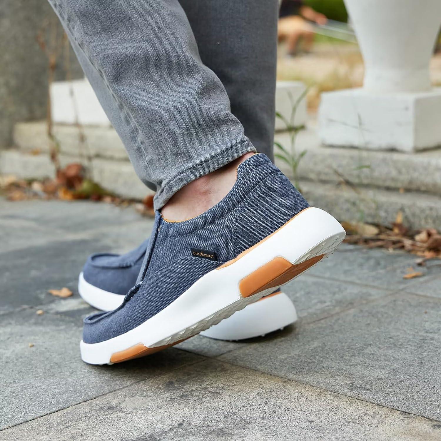 Zapatos Slip-On Ortopédicos Hombre OrthoComfoot 9 Denim