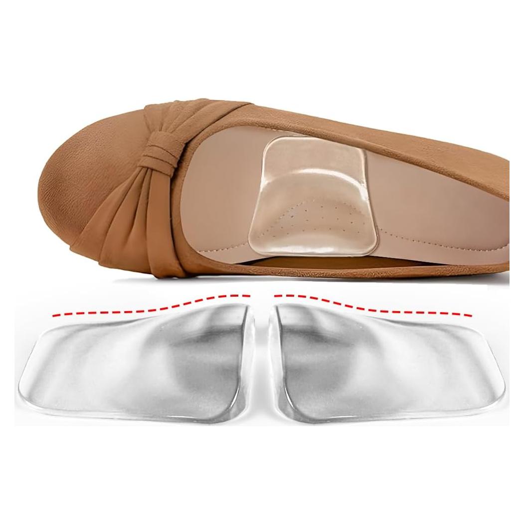 Plantillas de Soporte Arqueado Beautulip Gel Alto Transparente