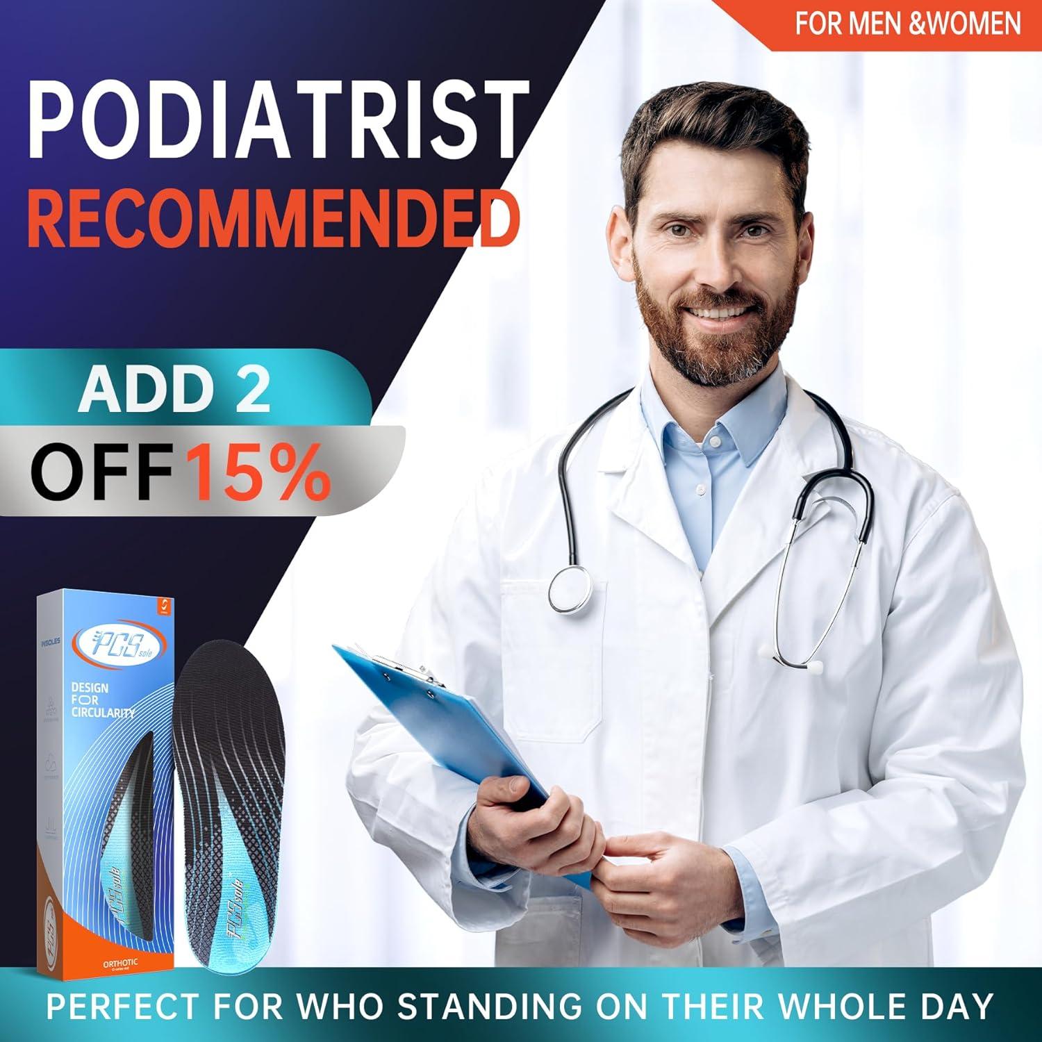 Plantillas Ortopédicas PCSsole para Fascitis Plantar 99kg