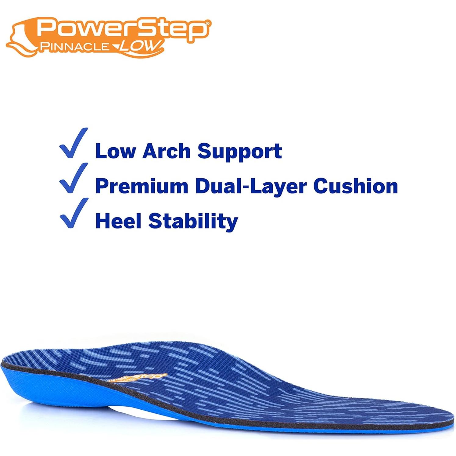 Plantillas ortopédicas PowerStep Pinnacle Low Azul/Naranja