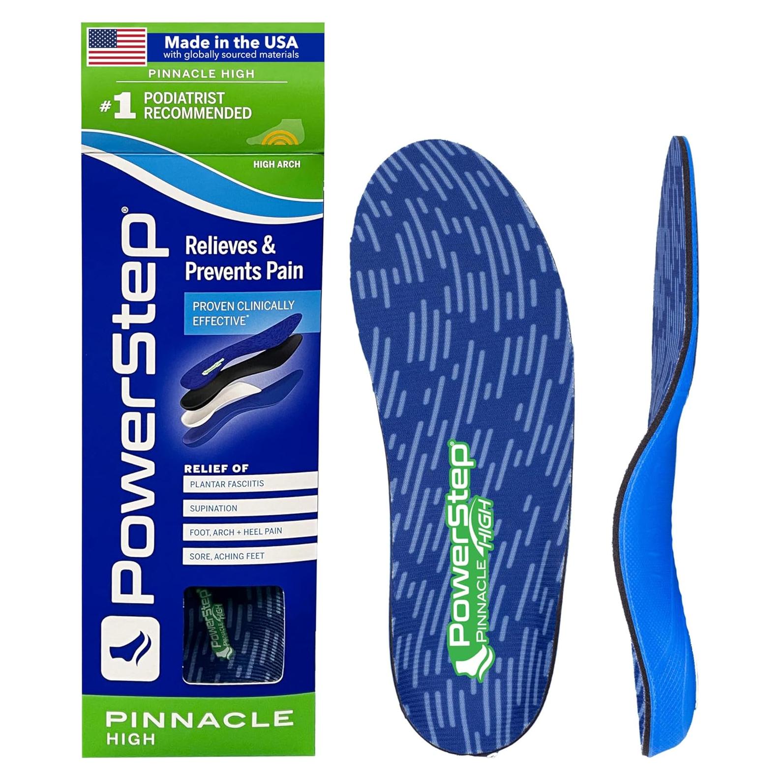 Plantillas PowerStep Pinnacle High para Alivio de Dolor