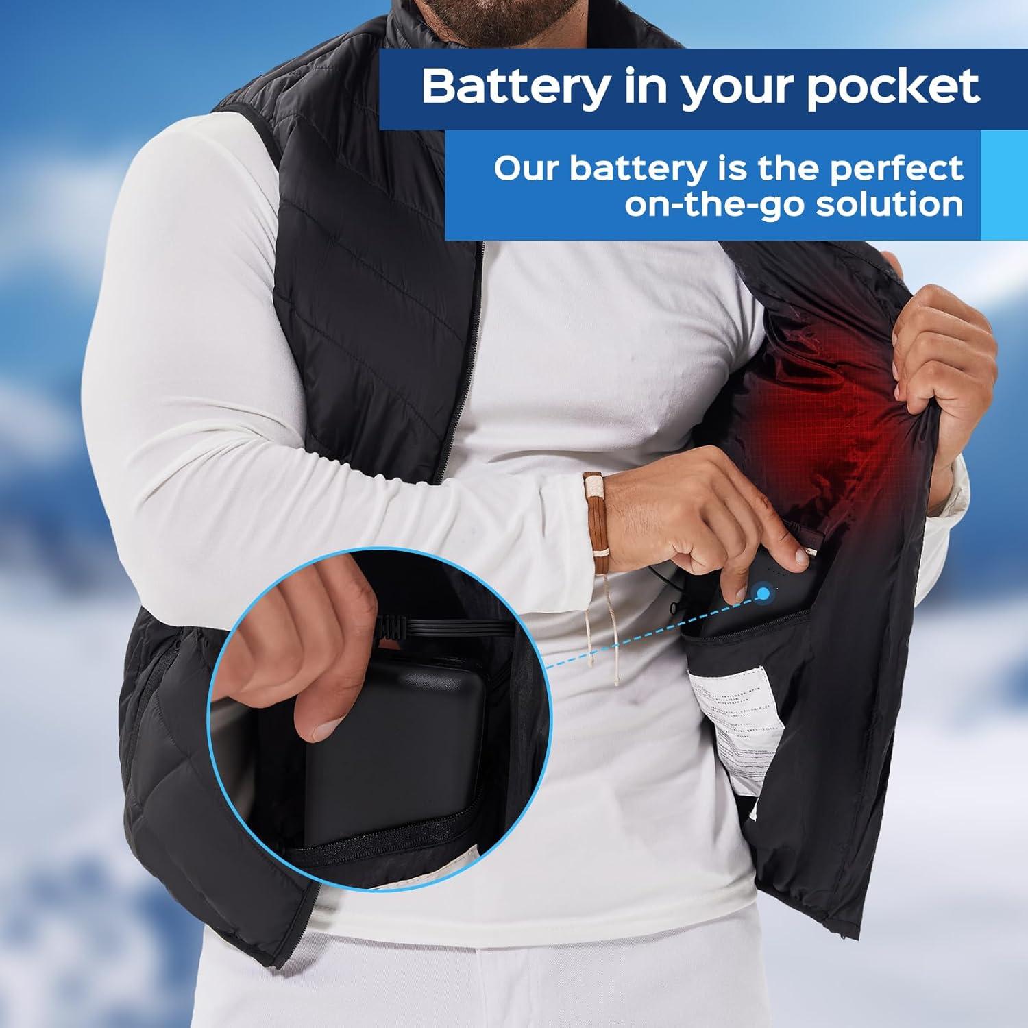 Batería Power Bank 10000mAh 5V para Chalecos Calentados