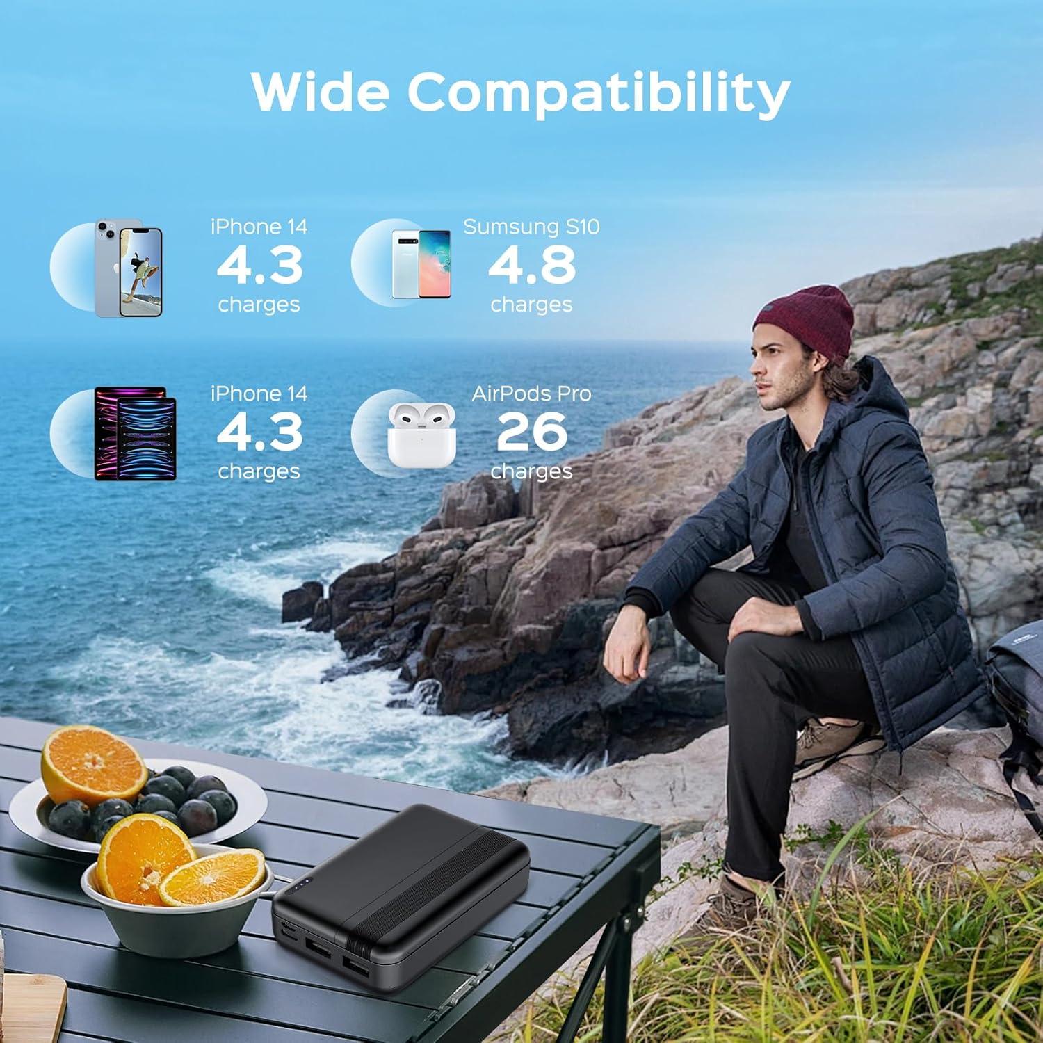 Batería Power Bank 10000mAh 5V para Chalecos Calentados