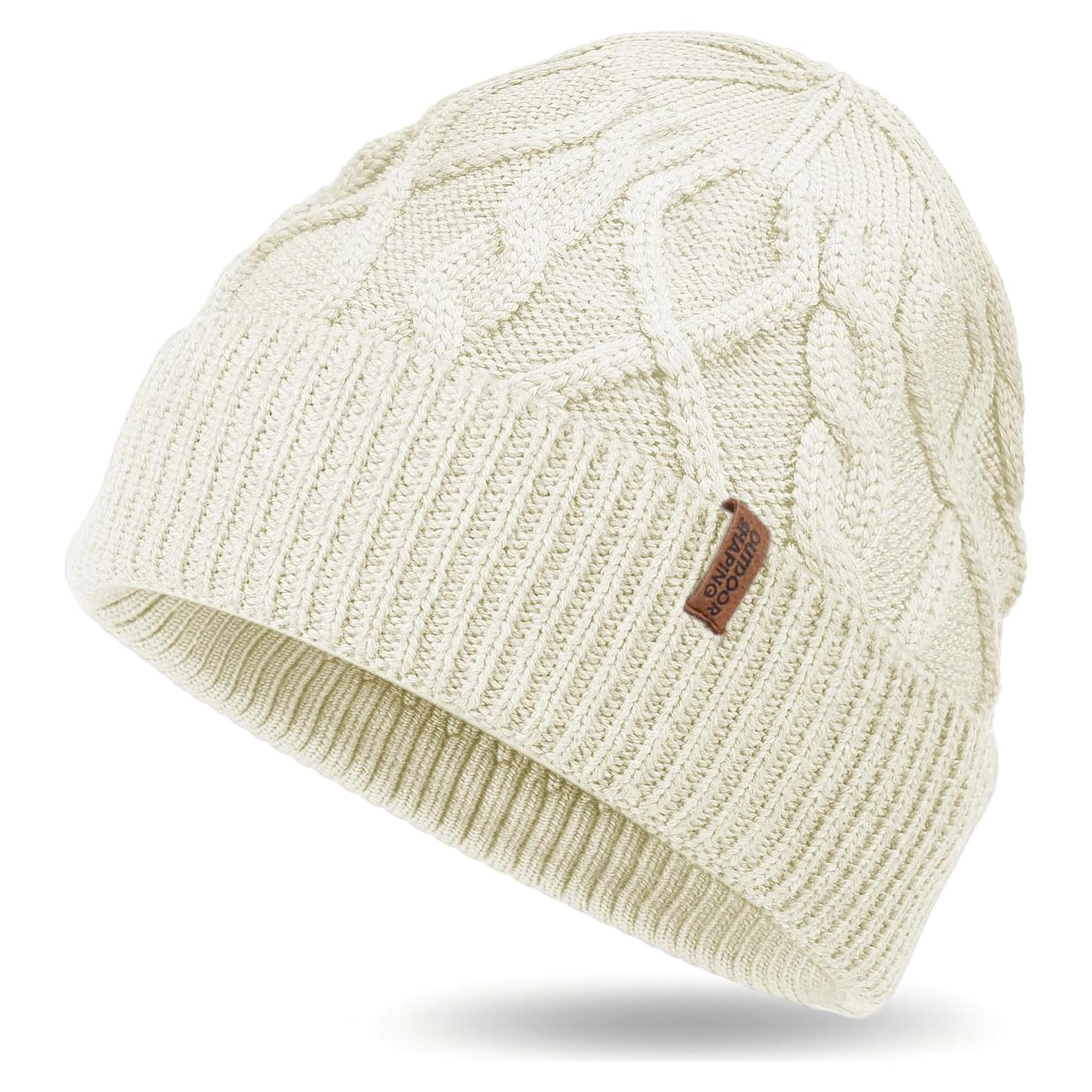 Gorro de lana merino unisex Outdoor Shaping beige