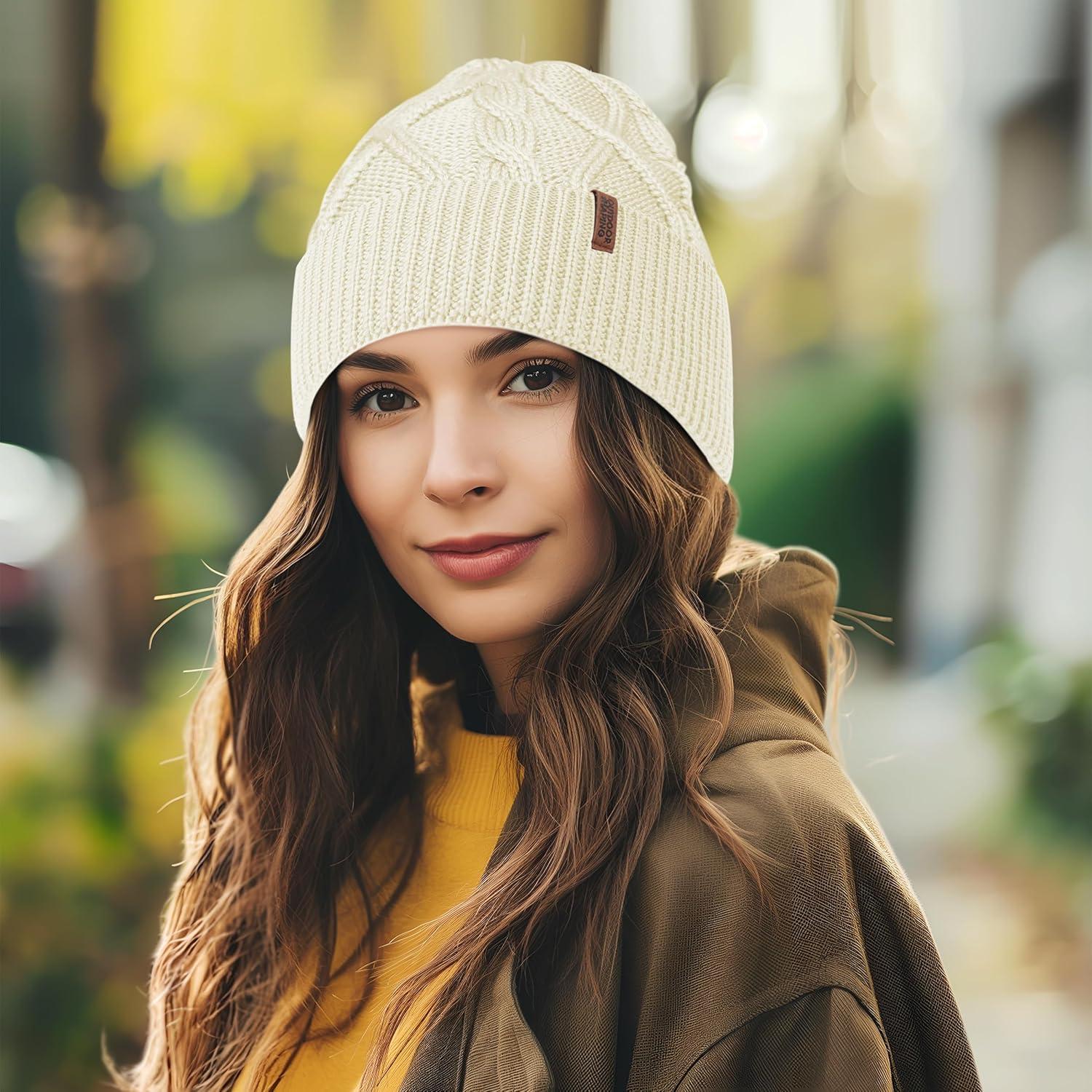 Gorro de lana merino unisex Outdoor Shaping beige