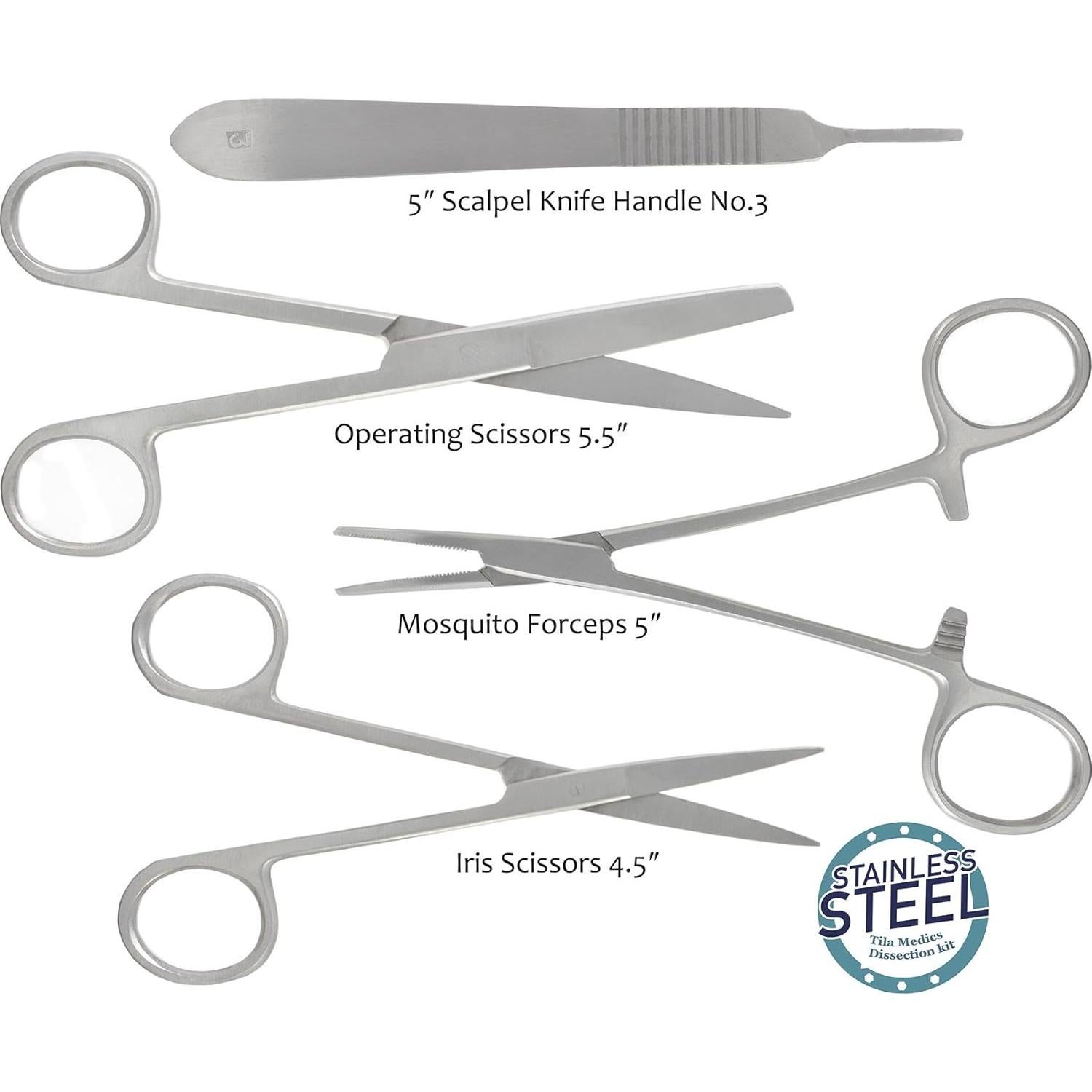 Kit de Disección 22 Piezas Tila para Medicina y Biología