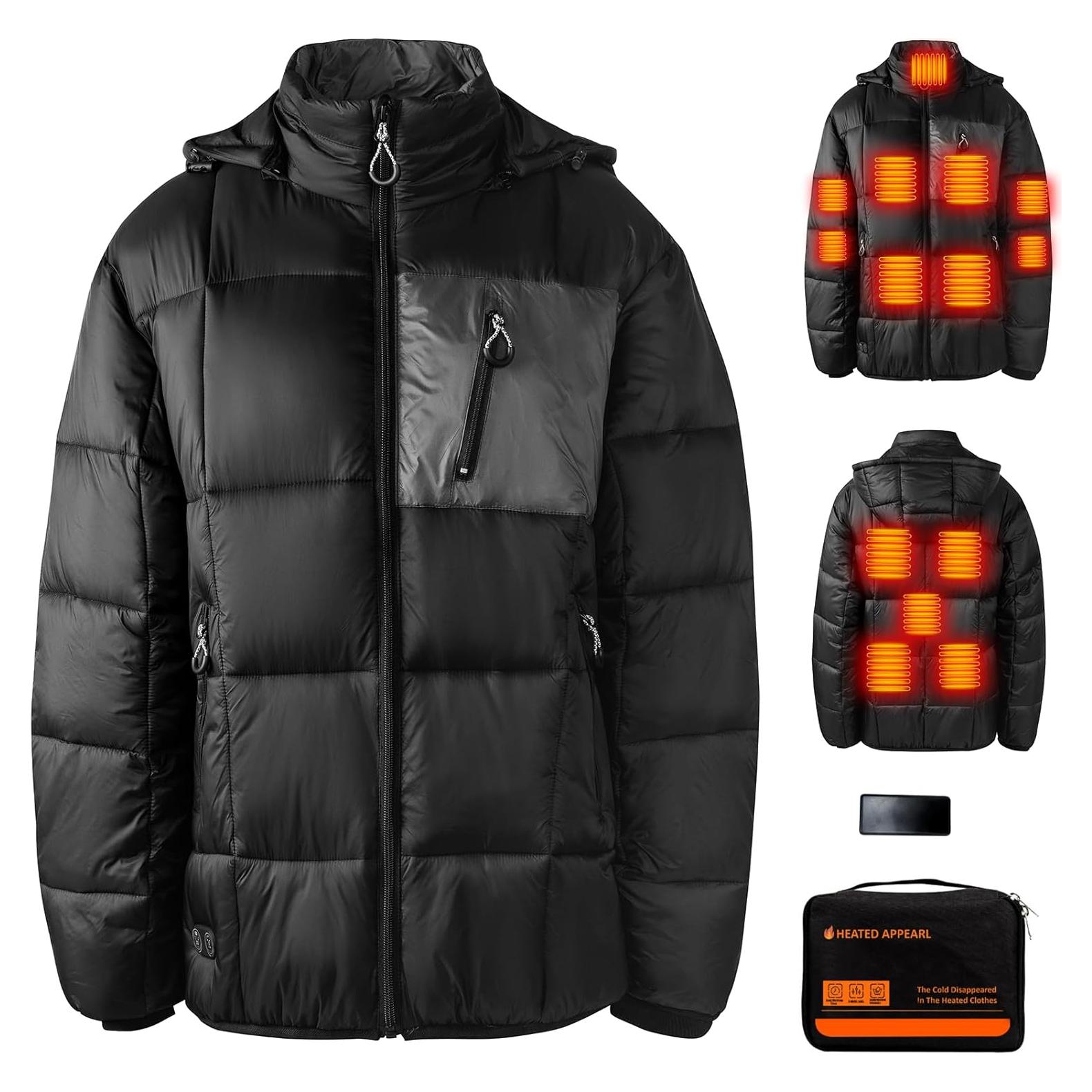 Chaqueta calefaccionada GOZTI Qt-06 para hombres, 14 zonas de calor