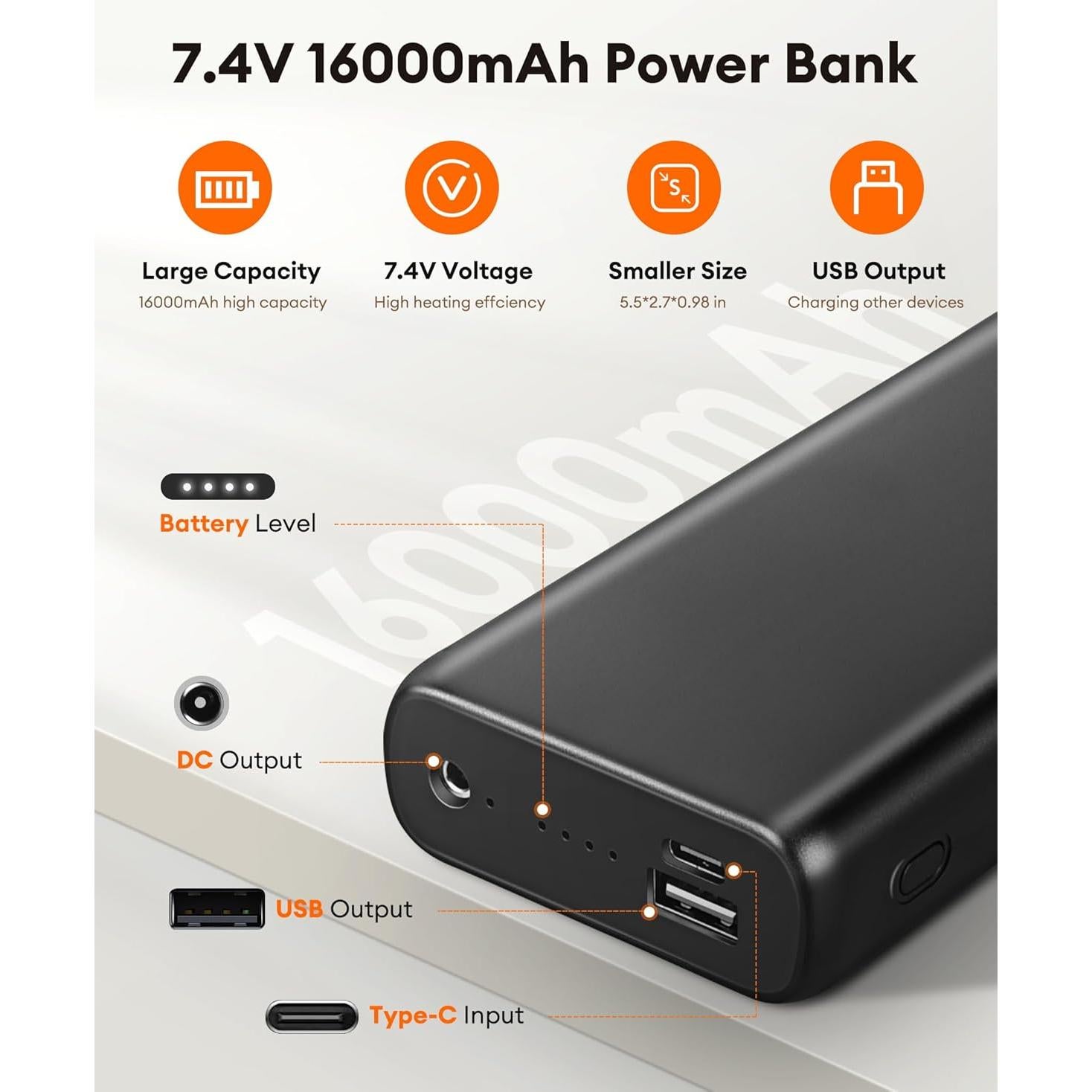 Chaqueta calefaccionada GOZTI Qt-06 para hombres, 14 zonas de calor