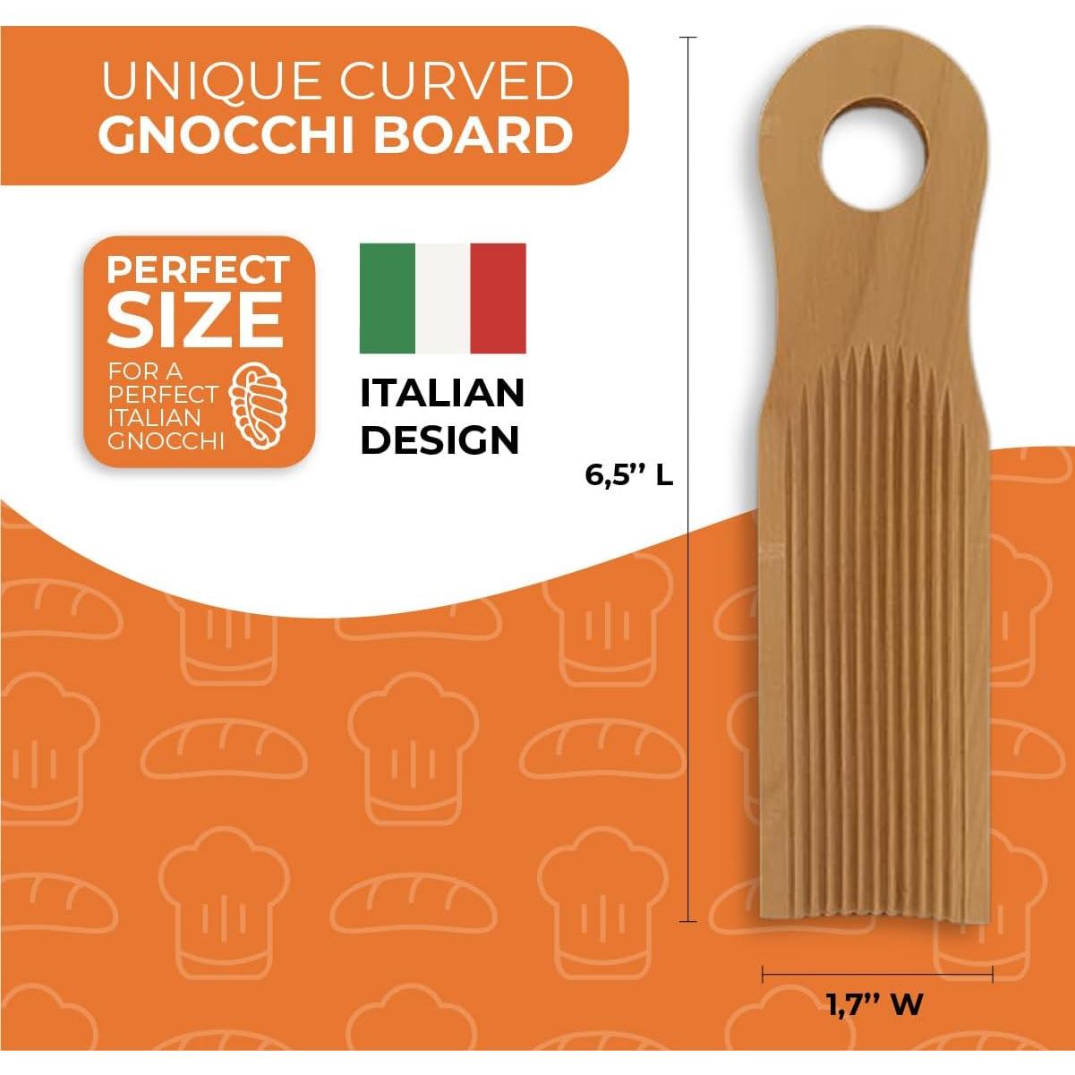 Tabla de Gnocchi KneadEat Curvada de Madera de Haya