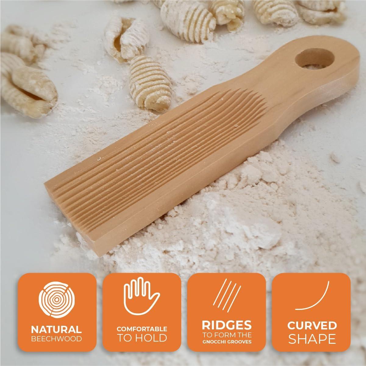 Tabla de Gnocchi KneadEat Curvada de Madera de Haya