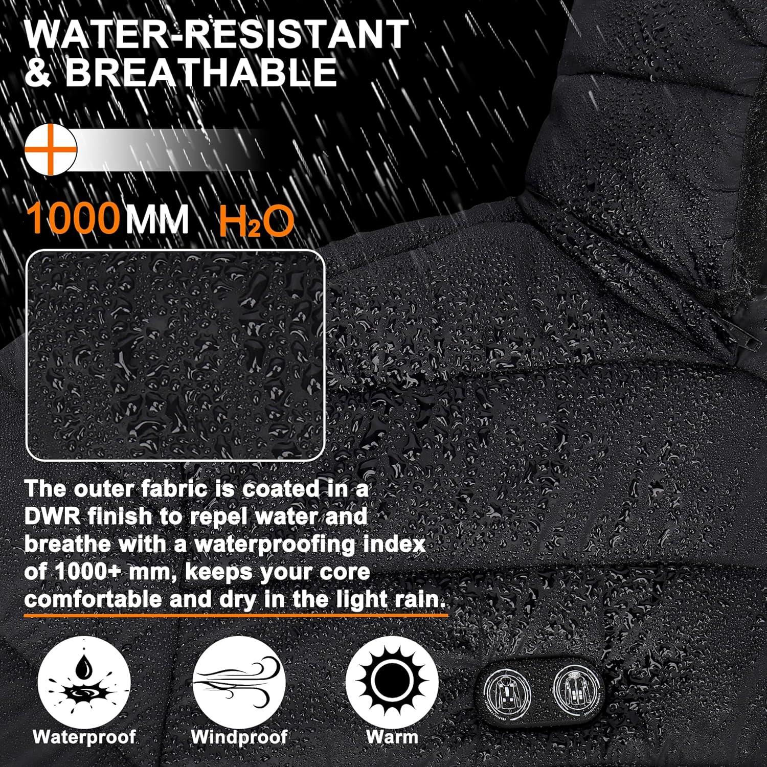 Chaqueta Calefaccionada Panatude Gd-p32+ Negra para Hombre