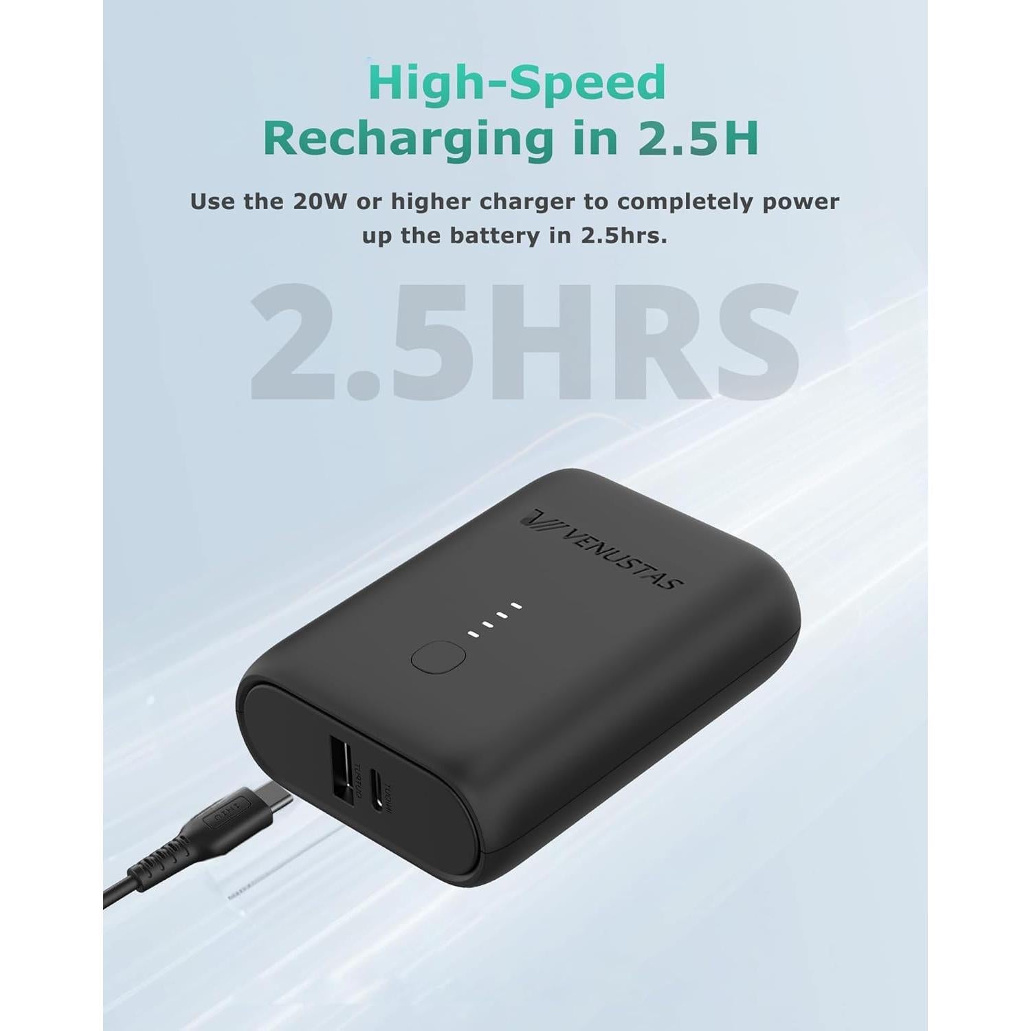 Batería Recargable Venustas 7.4V Ultra-Compacta 10000mAh