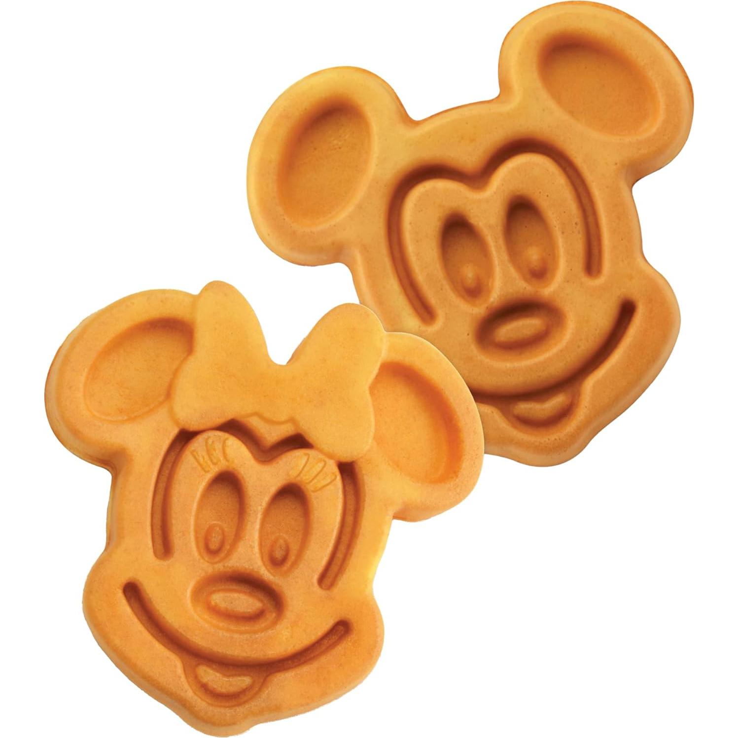Máquina de Waffles Doble Disney Mickey Minnie - 6 Waffles