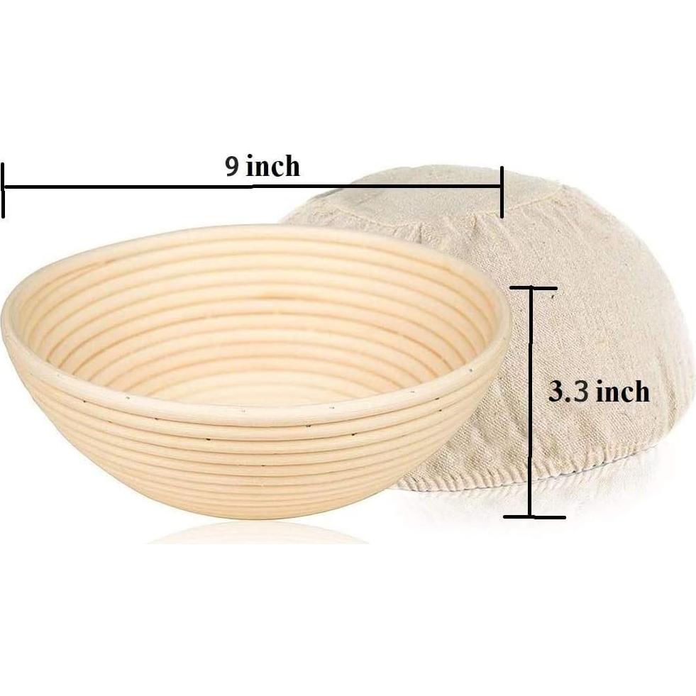 Kit de Masa Madre YAANI con Cestas Redonda y Ovalada