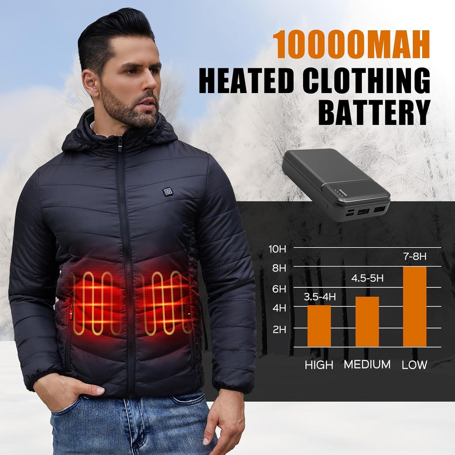 Batería 10000mAh 5V/2A para Chaleco Térmico Unisex