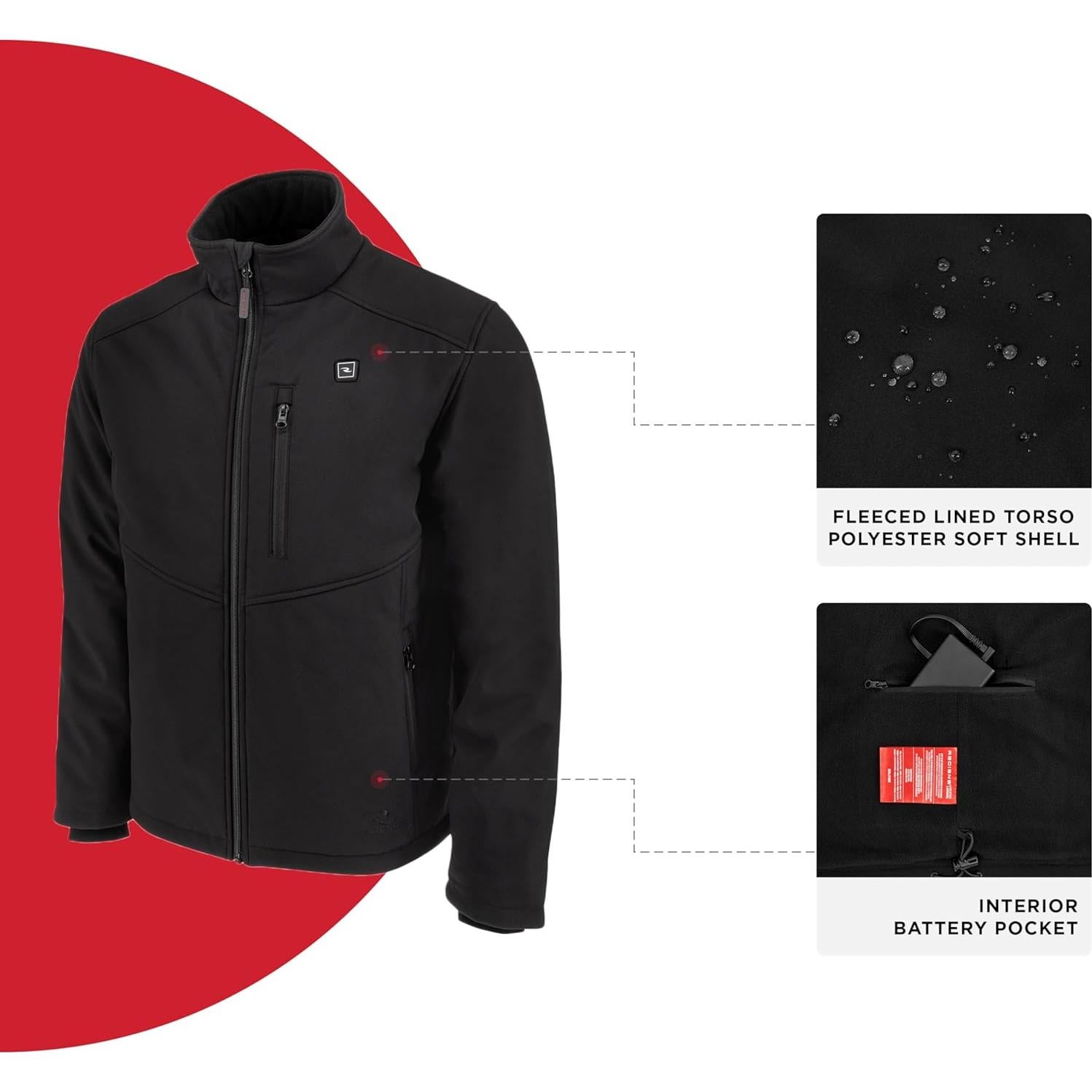 Chaqueta Térmica Radians RHG-J100 para Hombre - Negro