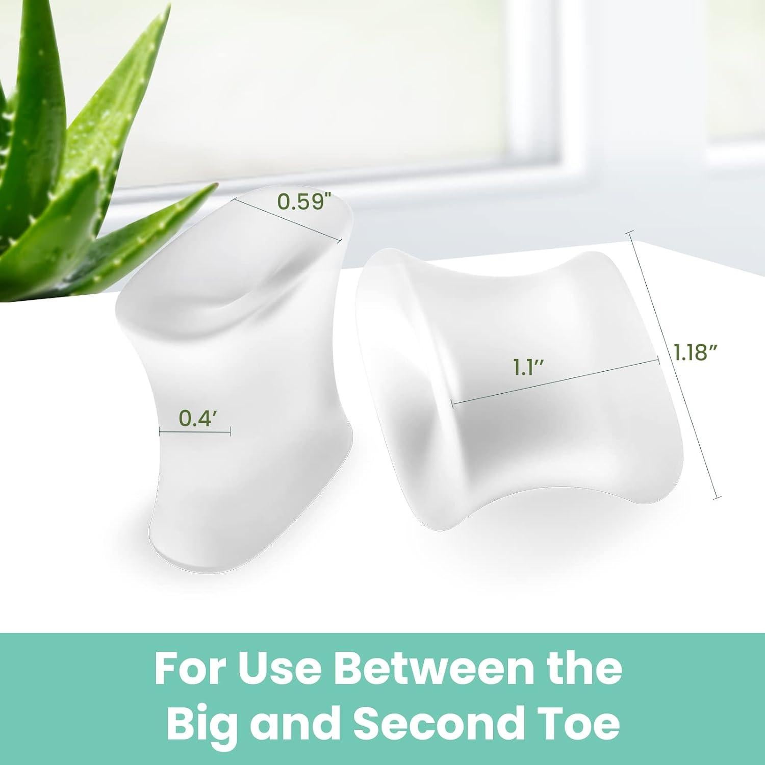 Separadores de Dedos de Gel Welnove 12-Pack - Alivio Juanetes