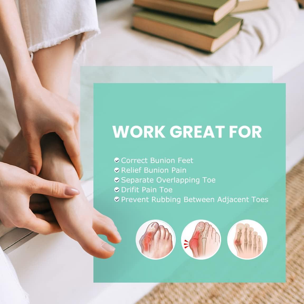 Separadores de Dedos de Gel Welnove 12-Pack - Alivio Juanetes