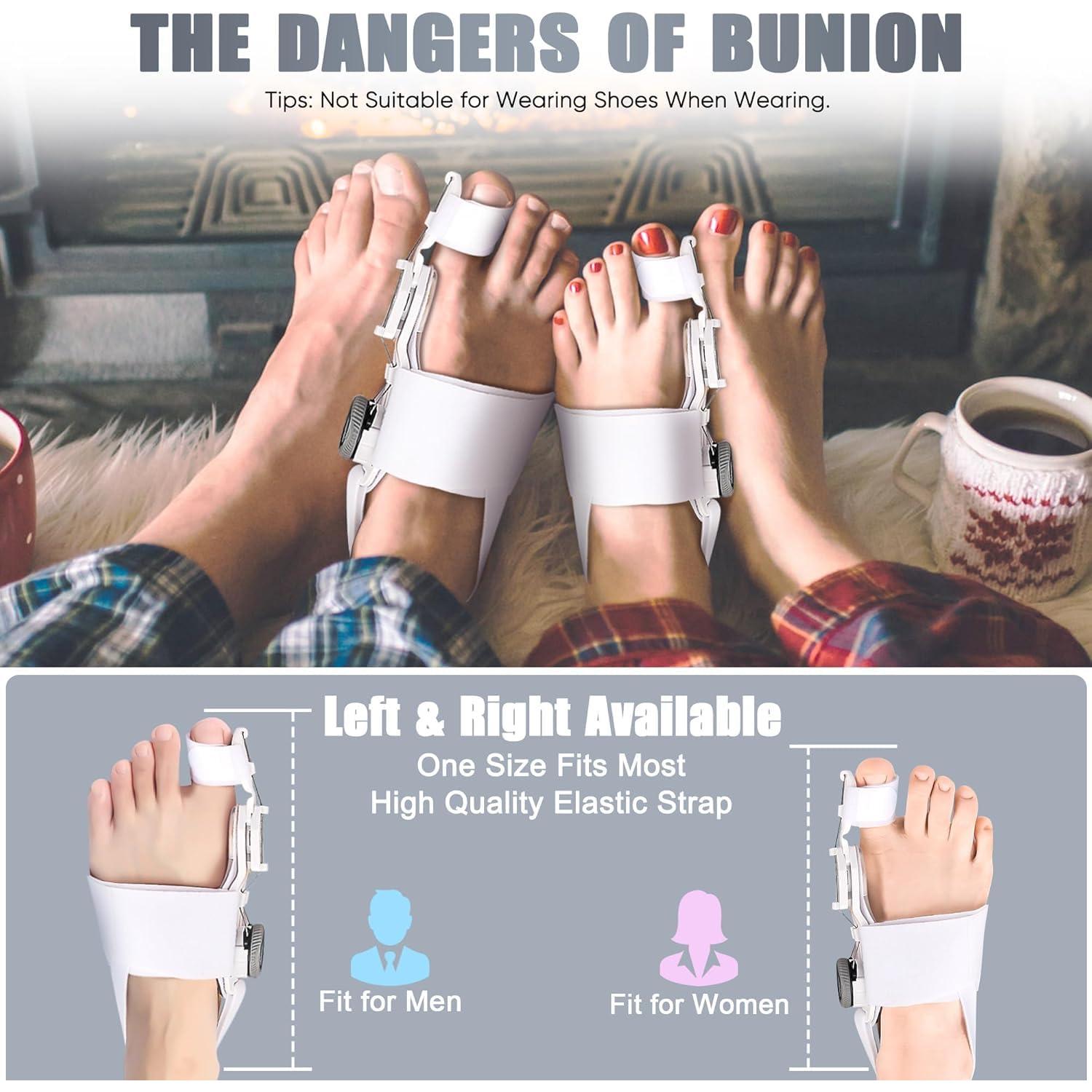 Corrector de Juanetes Ecqizer Ajustable para Dedo Gordo